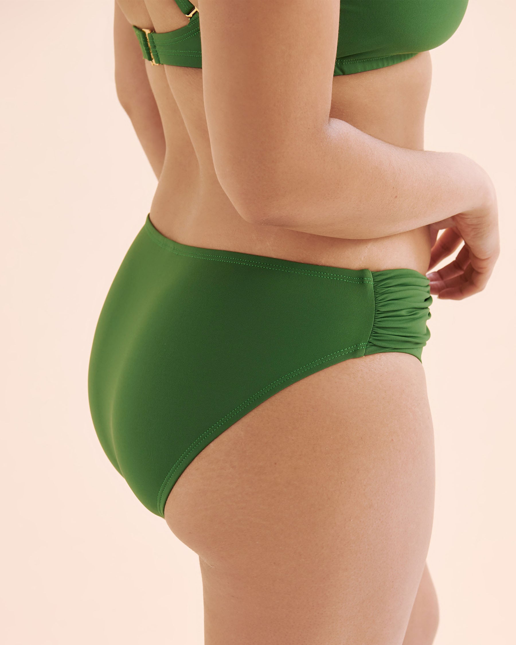 BLEU ROD BEATTIE Do It Sexy Draped Hipster Bikini Bottom Green RBDS26570 - View4
