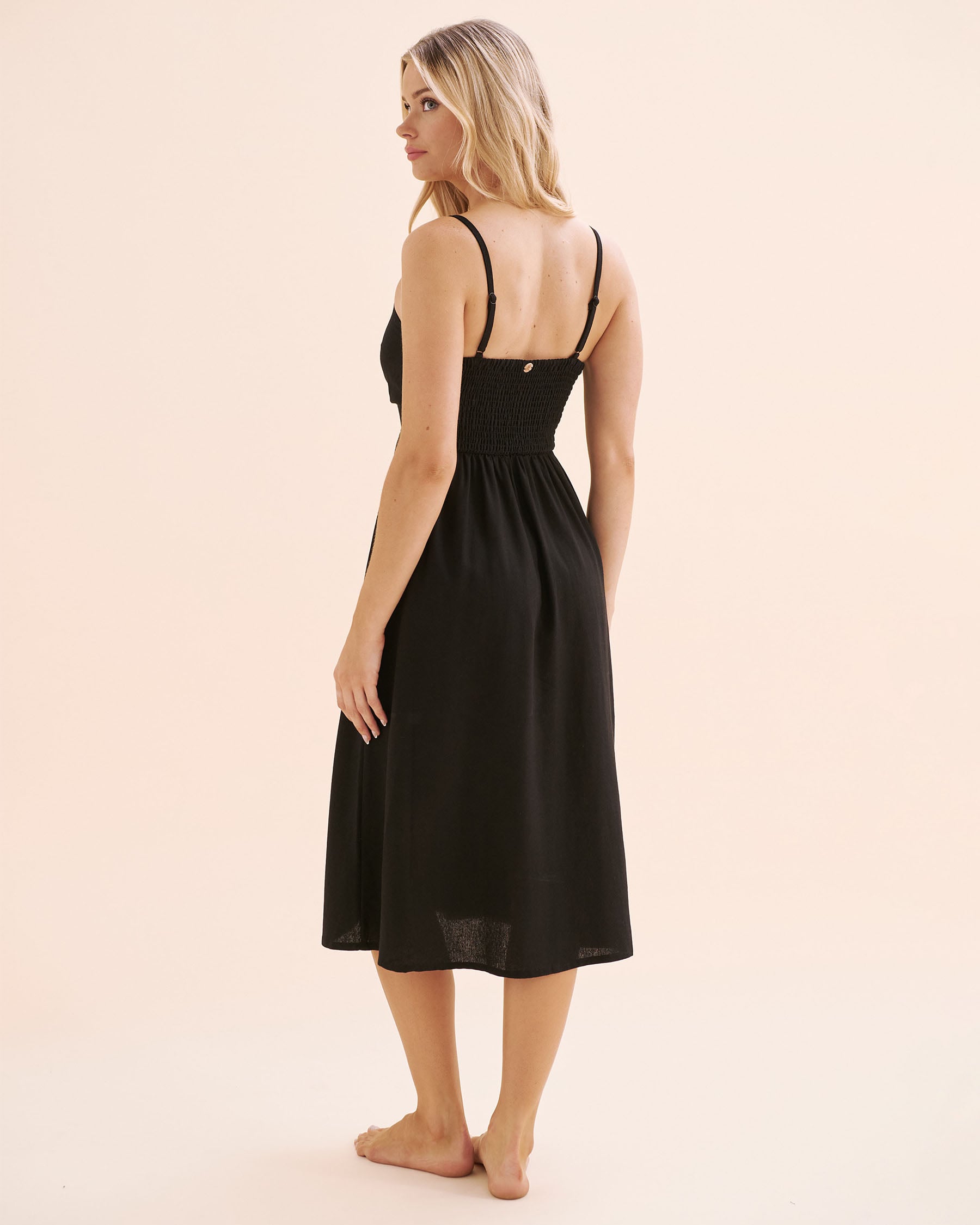 OFF THE BEACH Robe boutonnée sur le devant Noir 02300170 - Voir2