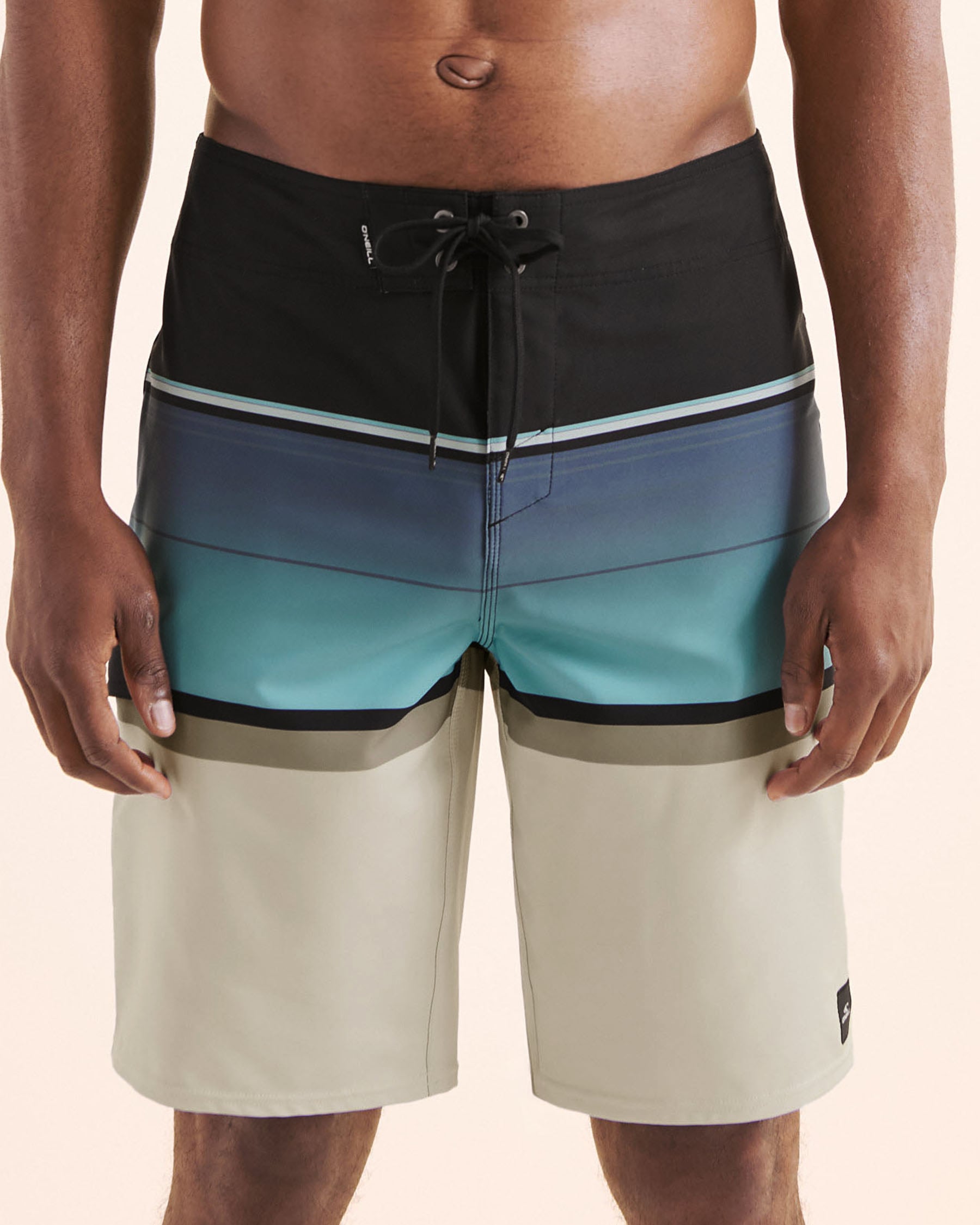 O'NEILL Maillot boardshort Lennox Stripe 21 Noir, bleu, blanc SP5106012 - Voir1