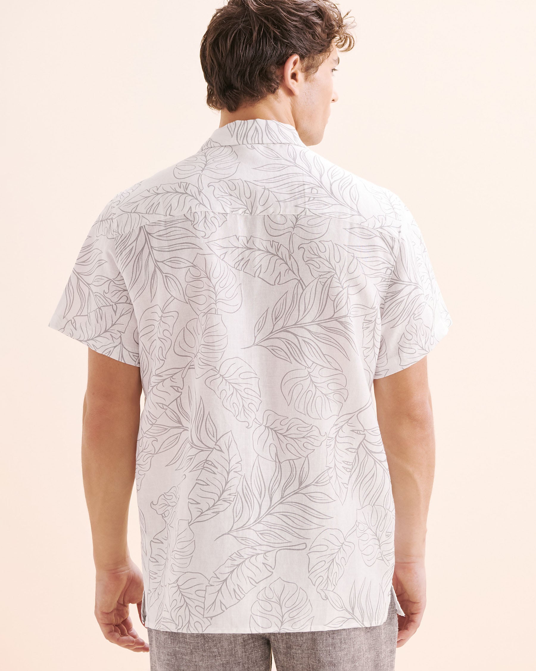 OFF THE BEACH Linen Short Sleeves Shirt White 04100042 - View6