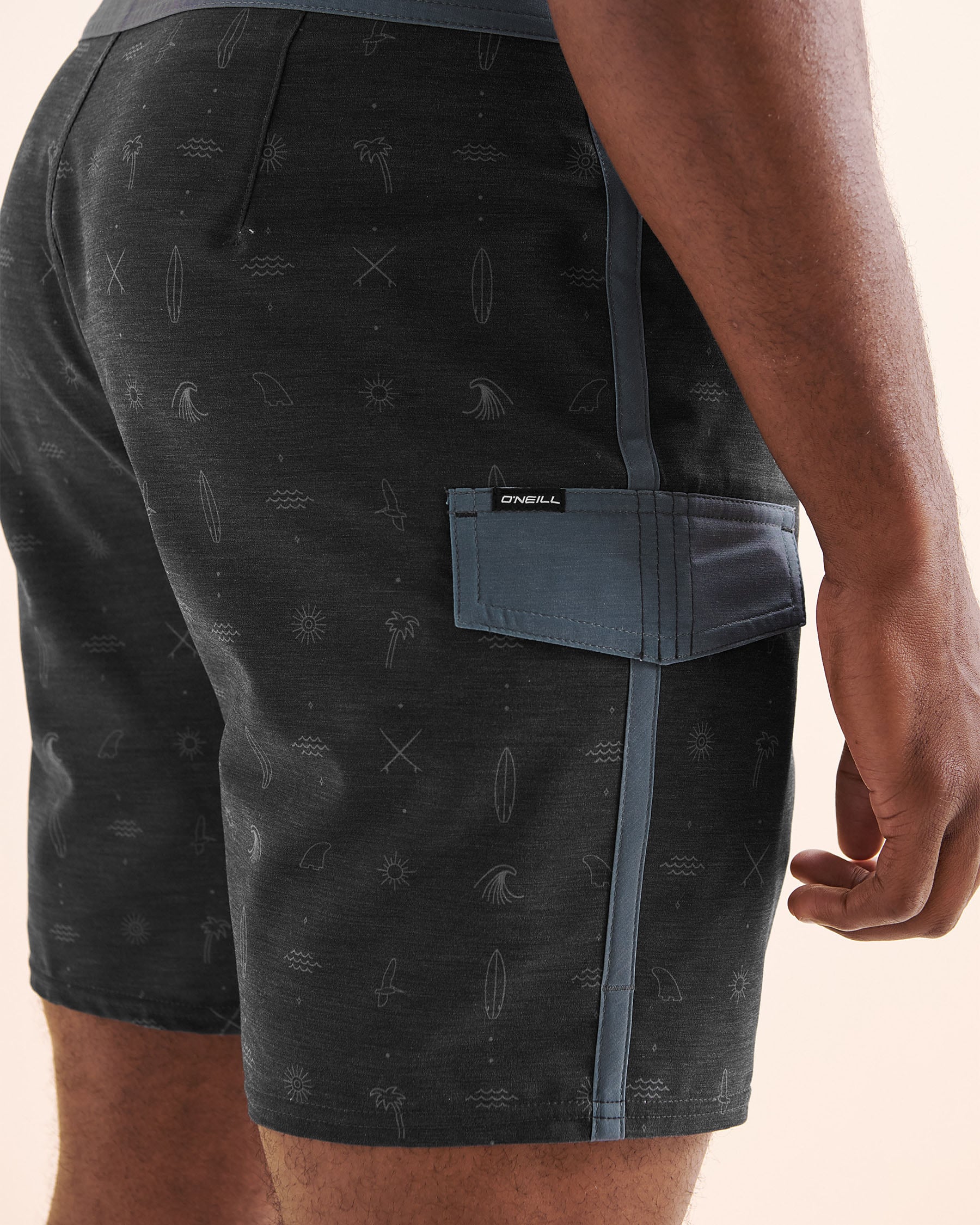 O'NEILL Lineup 17 Boardshort Black and blue SU5106006 - View3