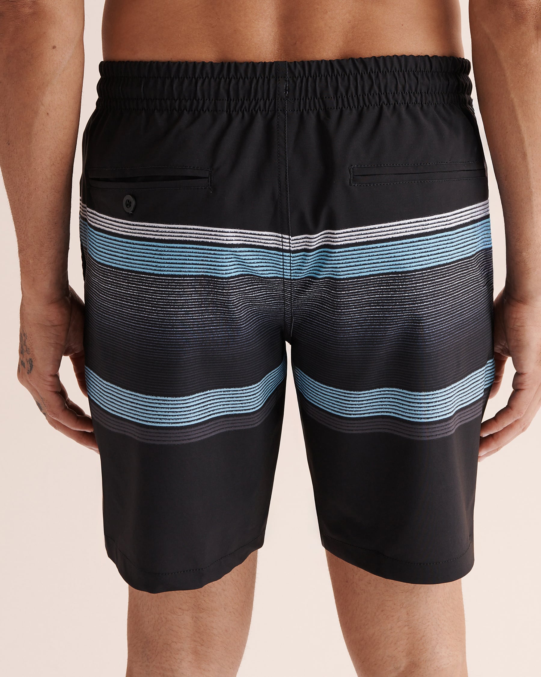 LUCKY ALOHA Maillot volley 18'' avec filet Quest Noir QST1148 - Voir2