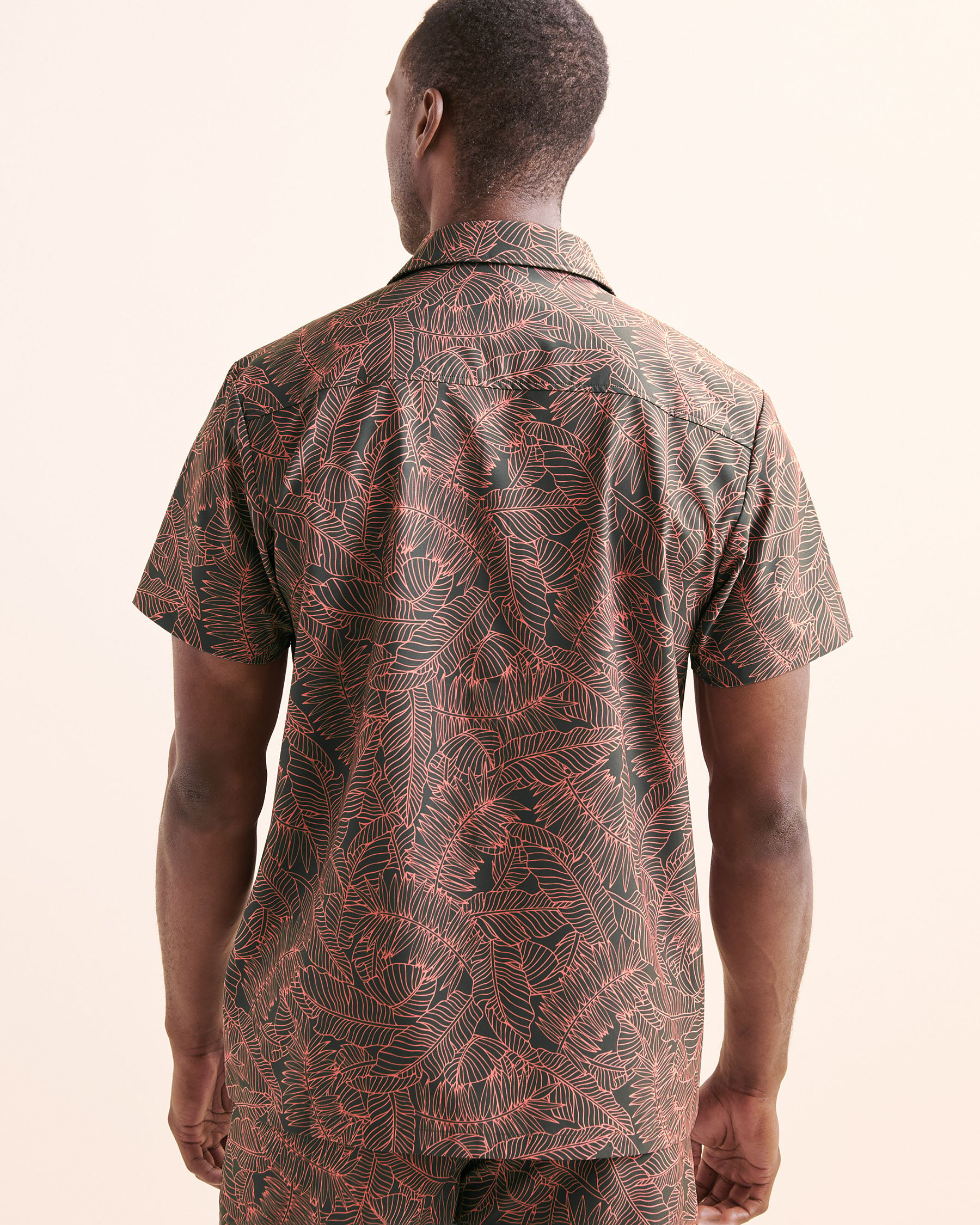 HAMABE Short Sleeve Shirt Grey 04100040 - View4