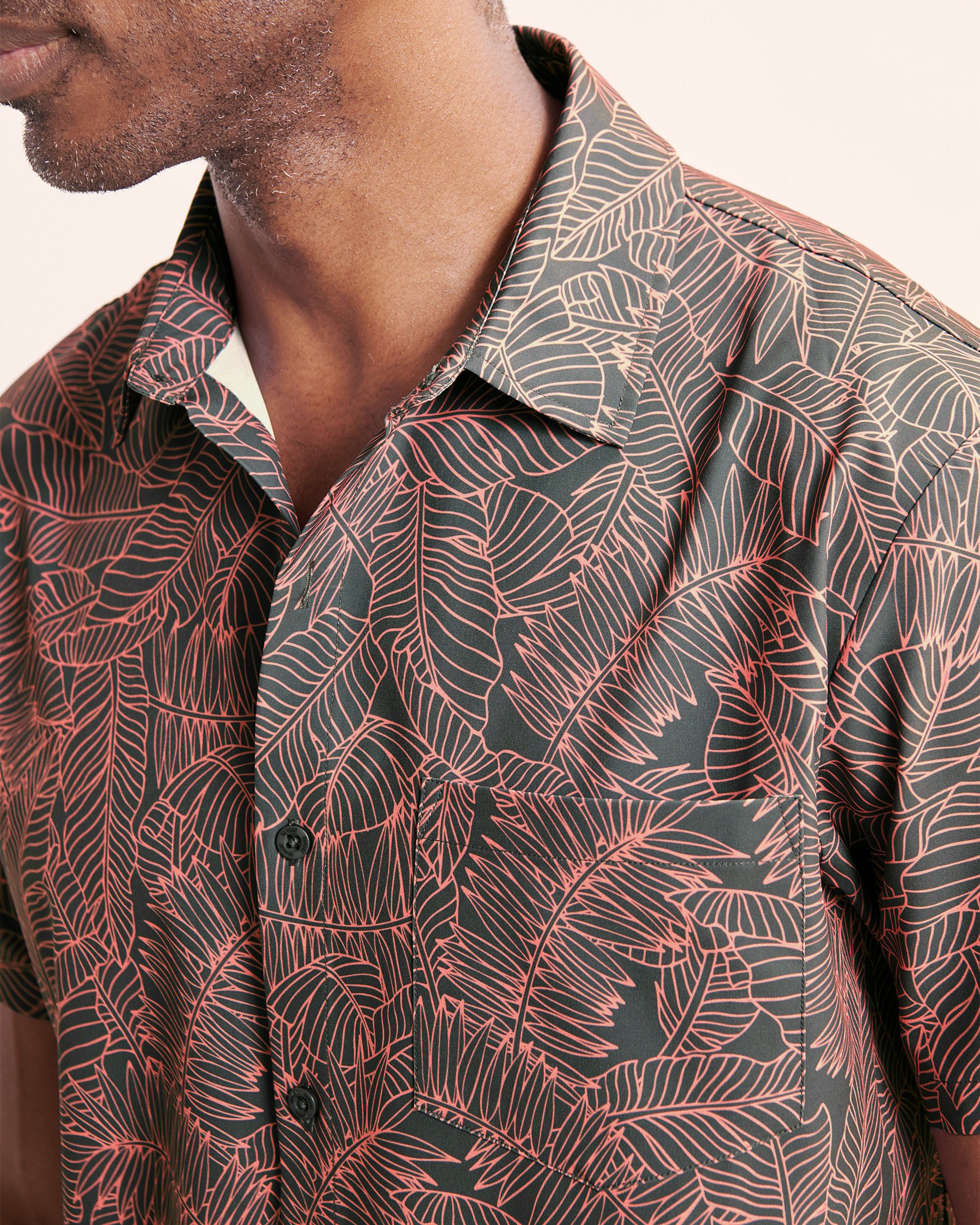 HAMABE Short Sleeve Shirt Grey 04100040 - View5