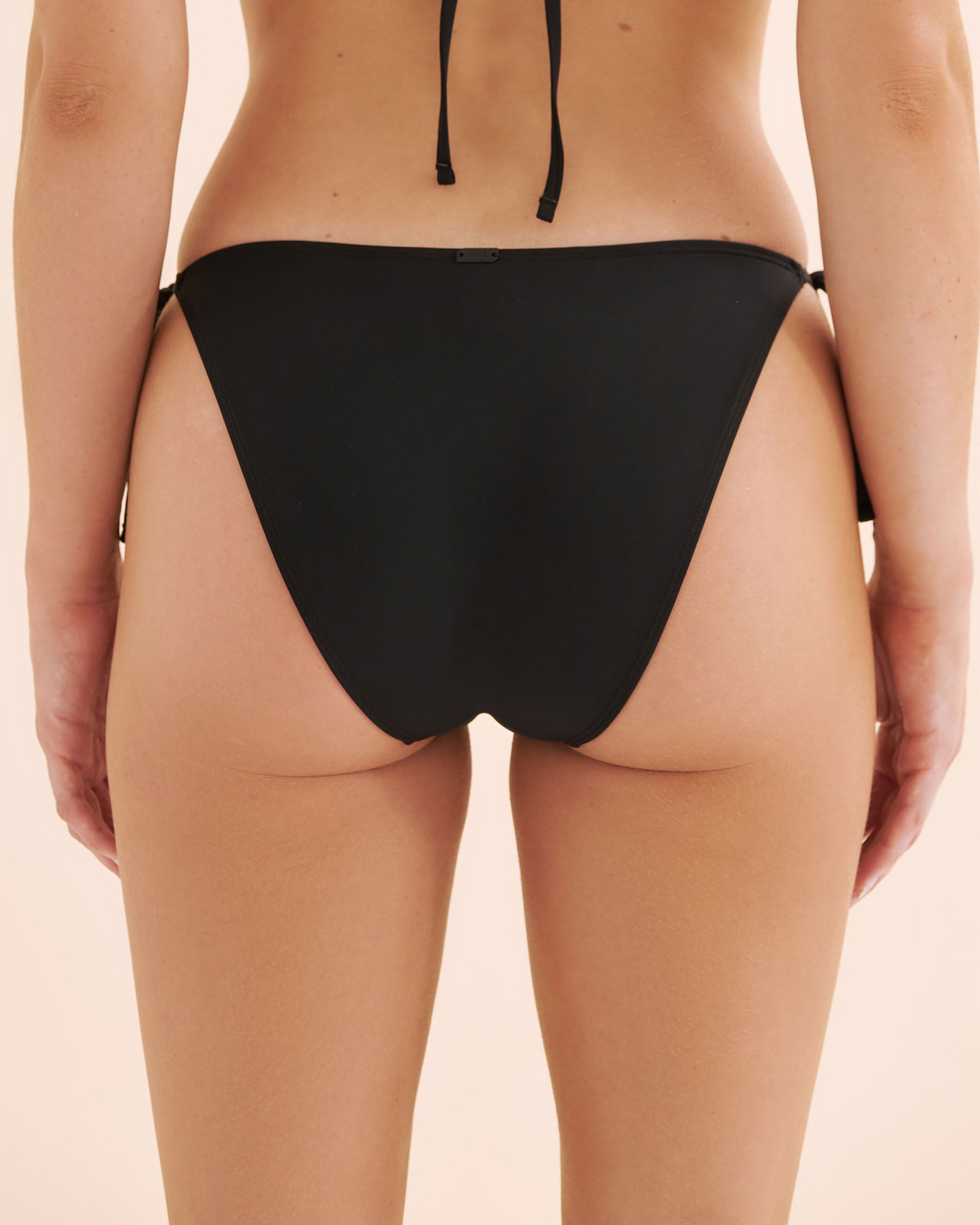 TROPIK Side Tie Brazilian Bikini Bottom Black 01300473 - View6