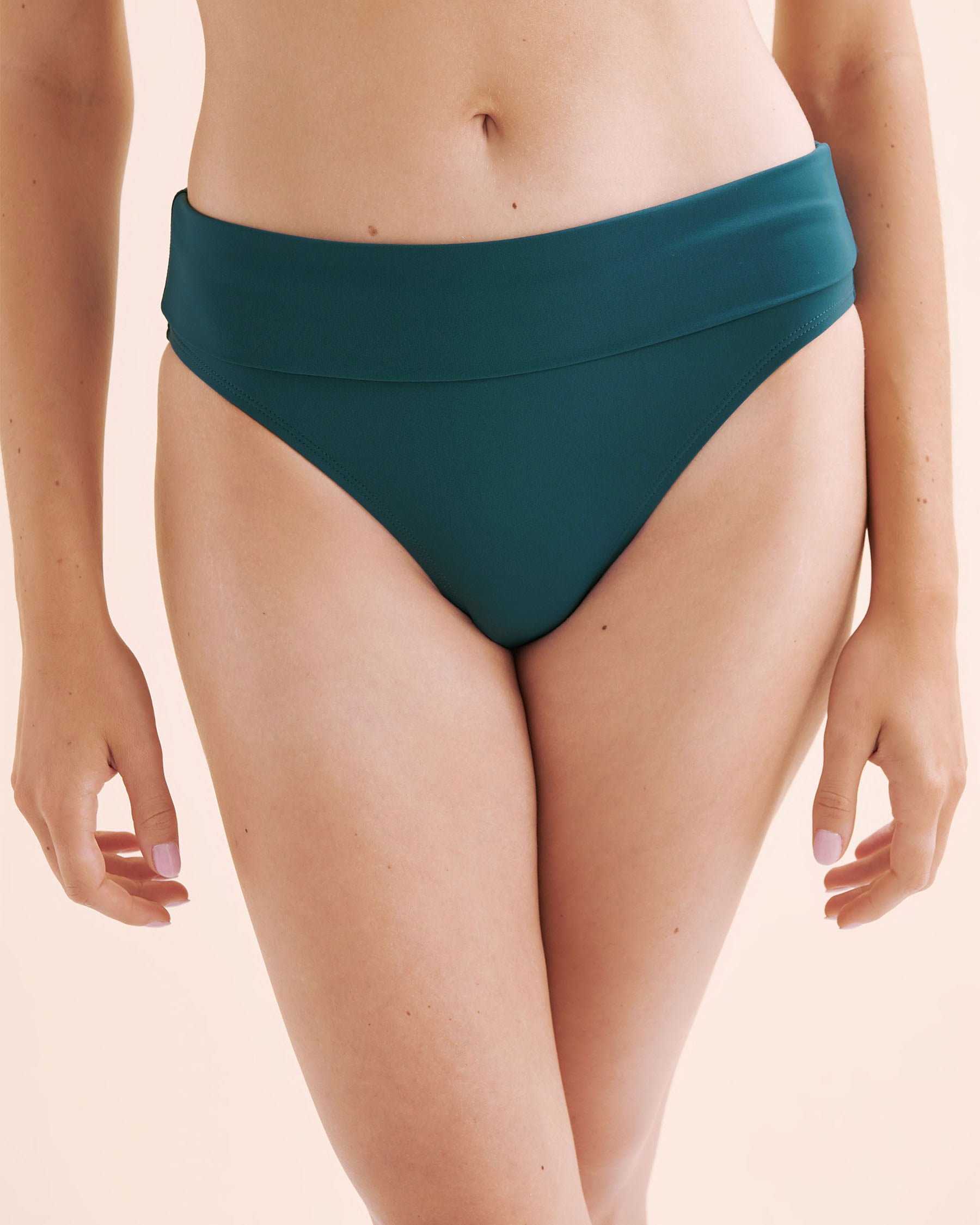 JANTZEN Solids Barbara Convertible Bikini Bottom Depths Blue JZ25011H - View1