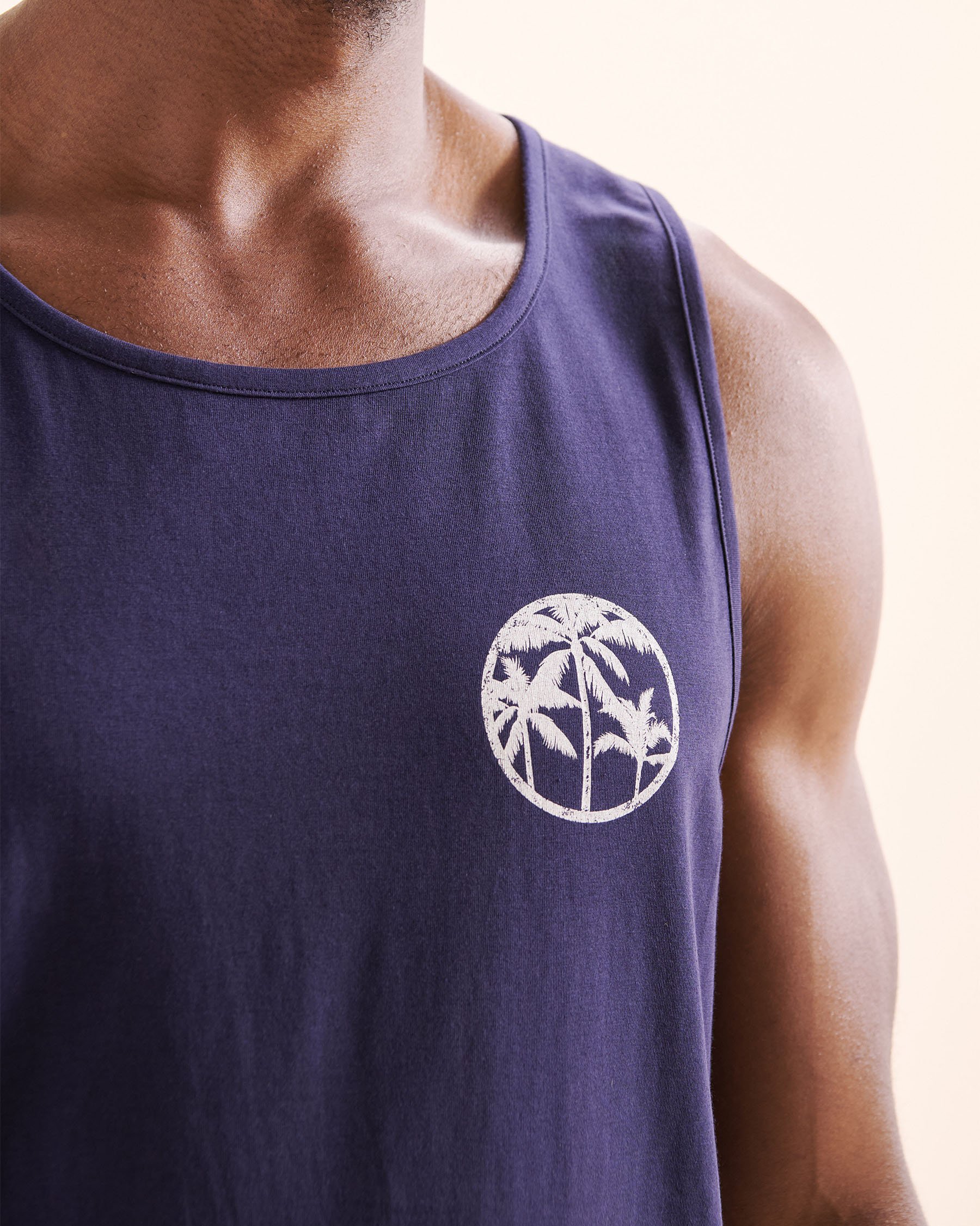HAMABE Tank Top Maritime Blue 04100038 - View3