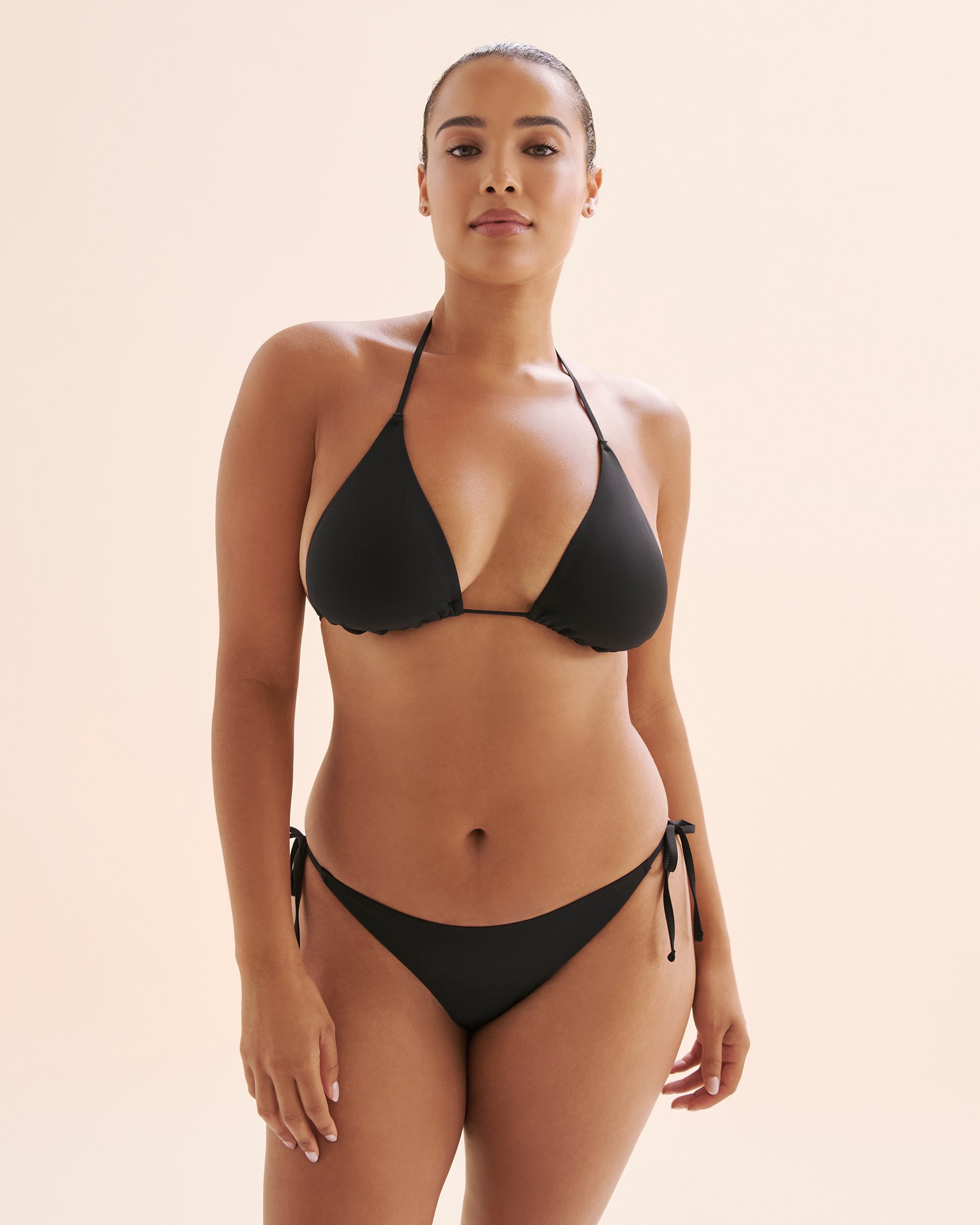 TROPIK Haut de bikini triangle Noir 01100450 - Voir3