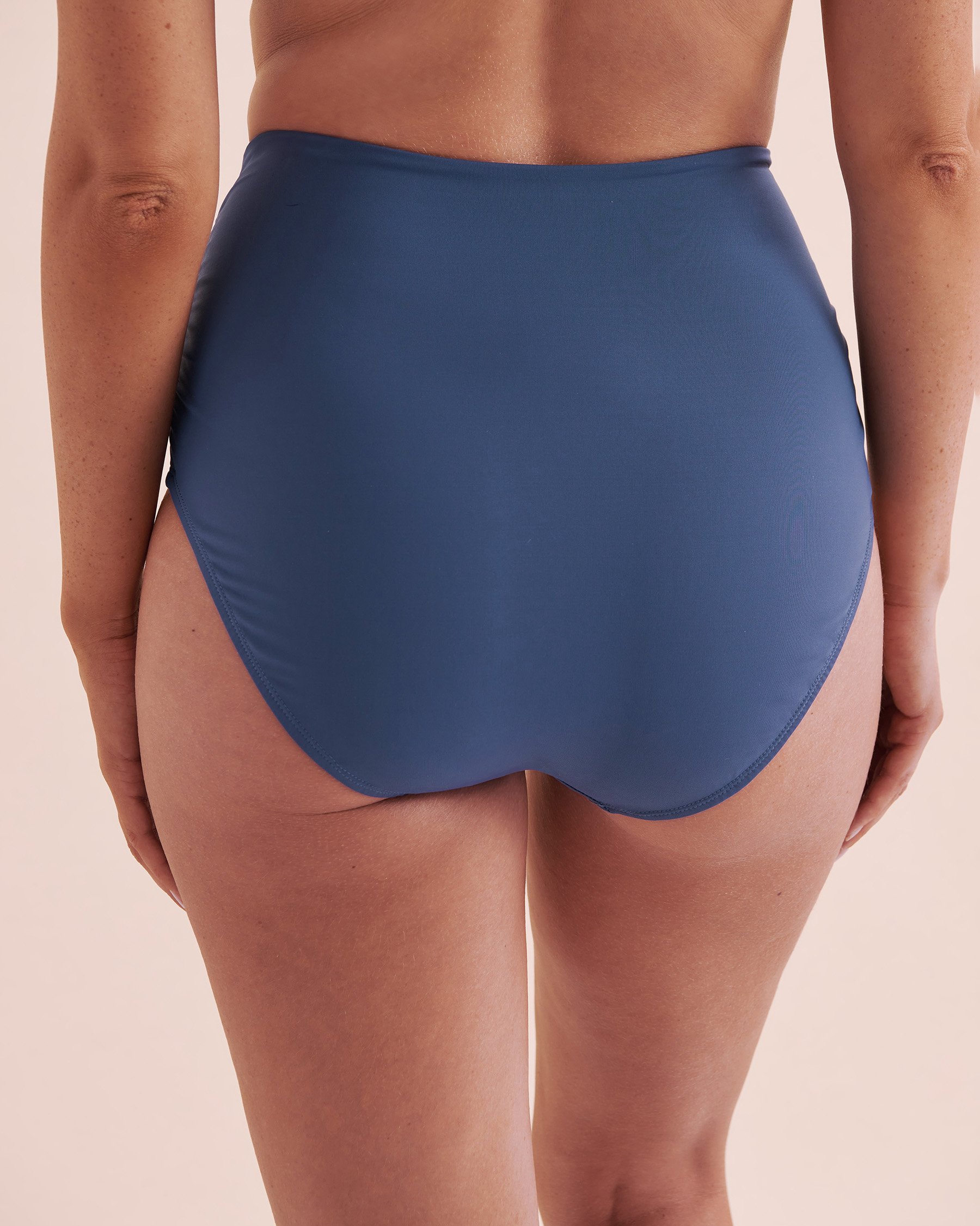 ANNE COLE Bas de bikini convertible Live in Color Bleu ardoise MYMB36001 - Voir6