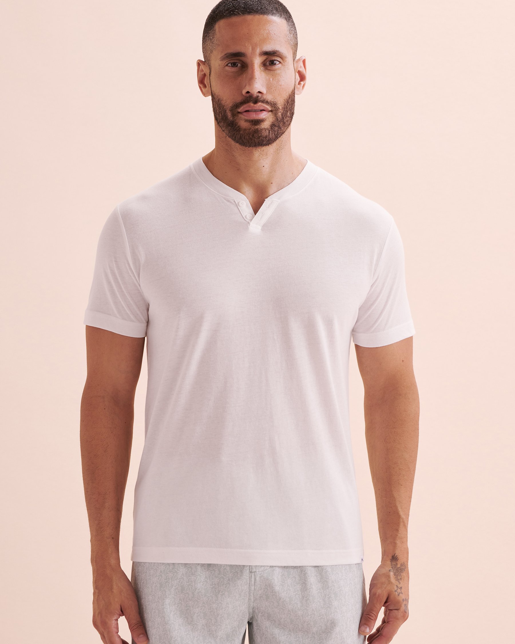 VINTAGE SUMMER Beach T-shirt White V82801 - View4