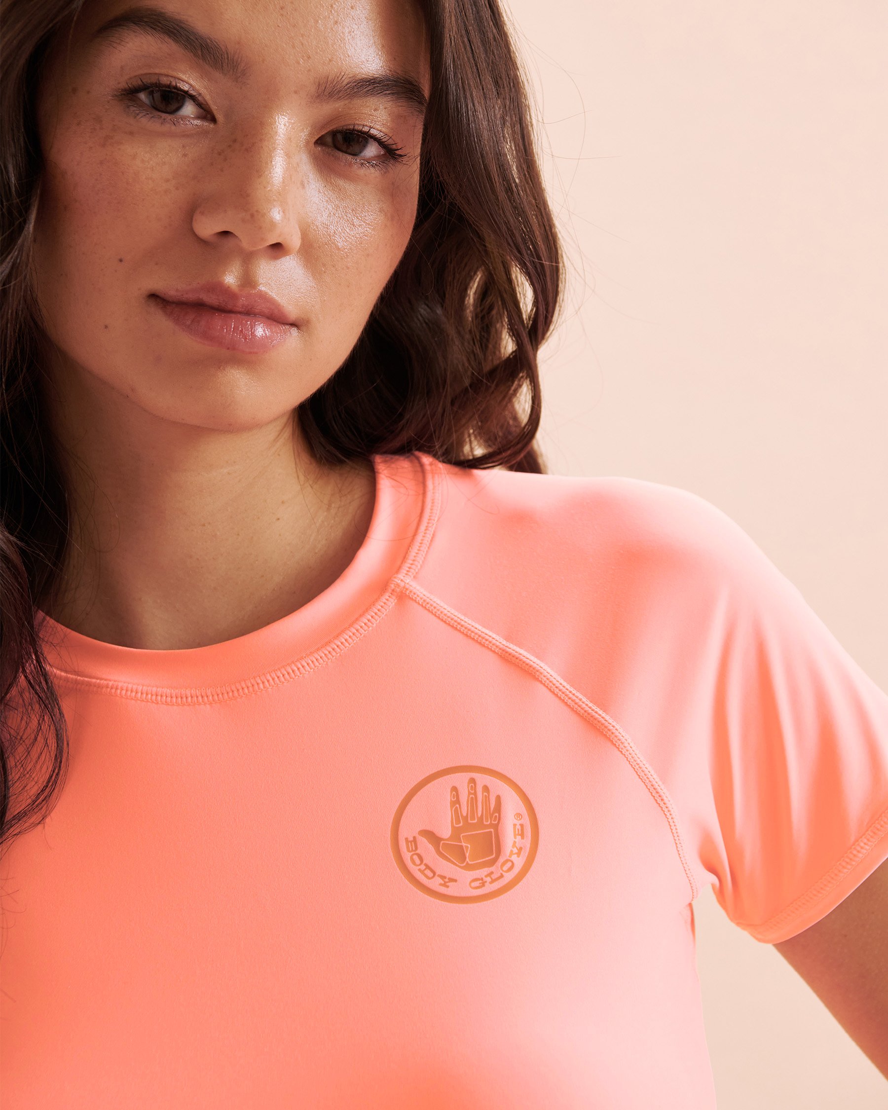 BODY GLOVE In Motion Short Sleeve Rashguard Coral 39506740A - View3