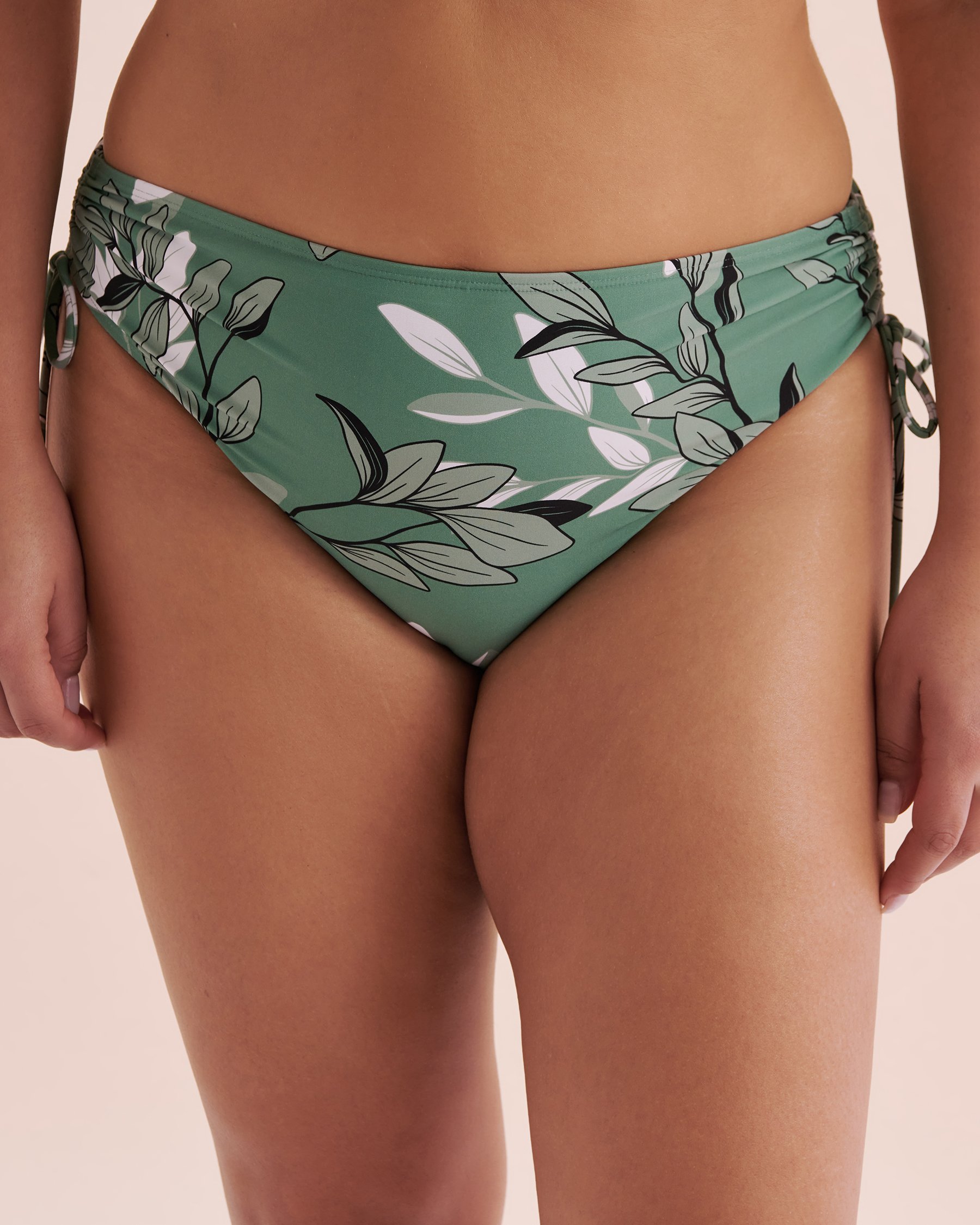 TURQUOISE COUTURE Bas de bikini noué aux hanches Botanical Dream Vert botanique 01300369 - Voir11