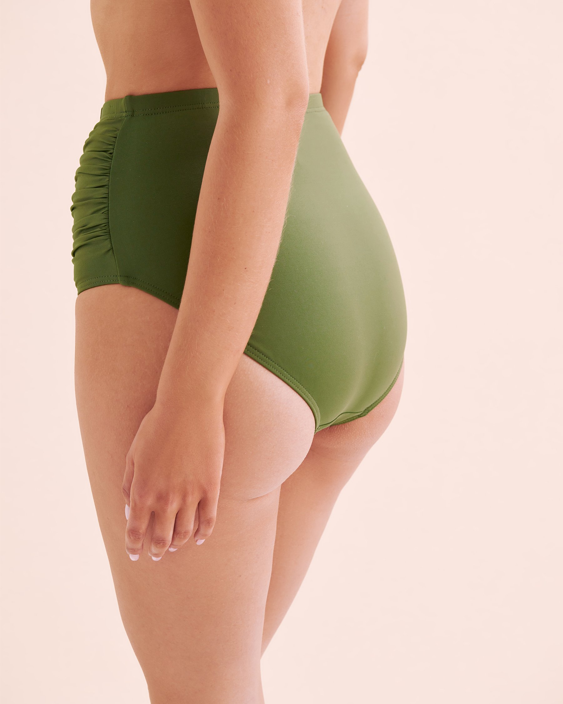 ARTESANDS Bas de bikini taille haute Botticelli Vert kaki AT4705P - View3