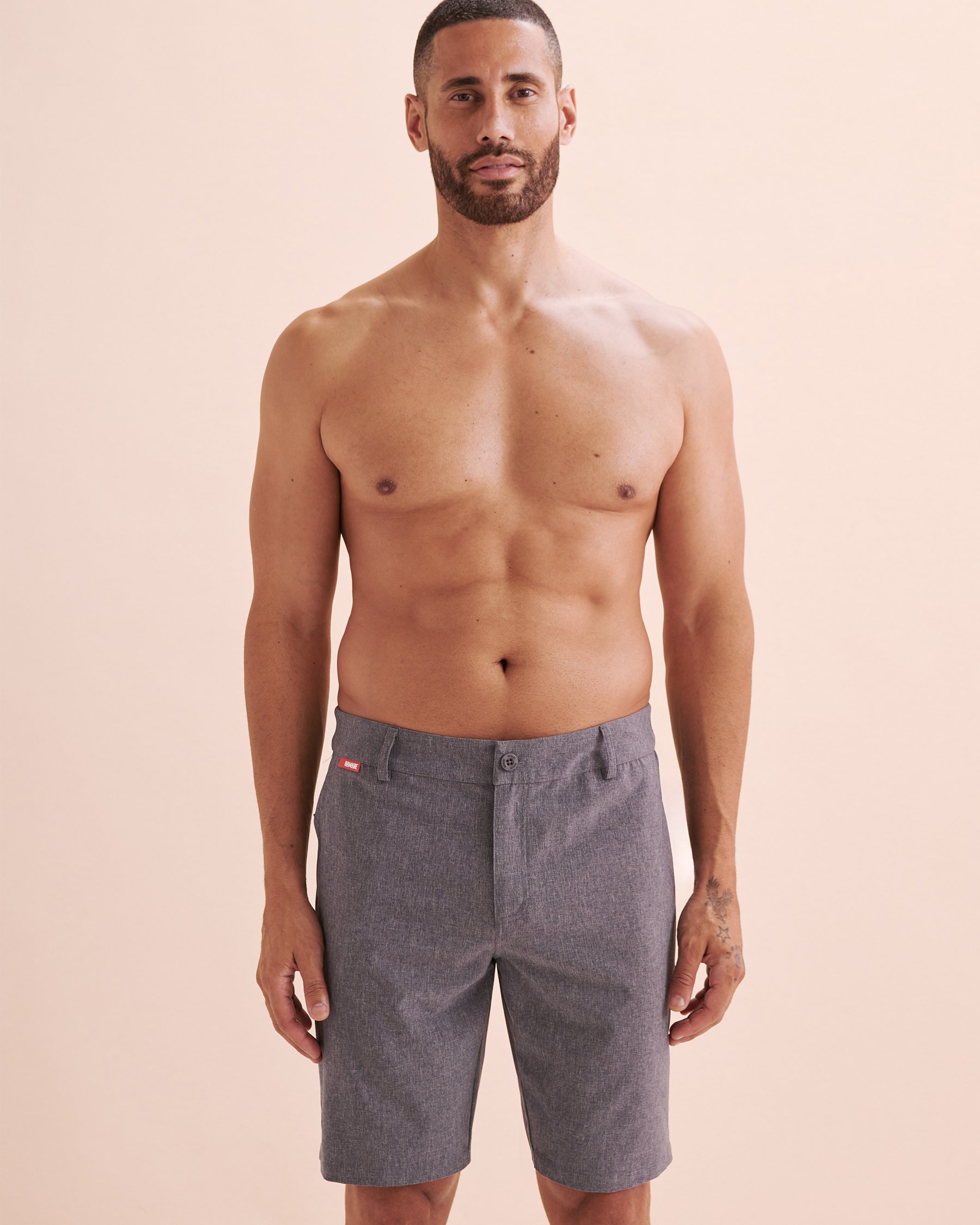 HAMABE Short hybride Bleu marine 03100038 - View6