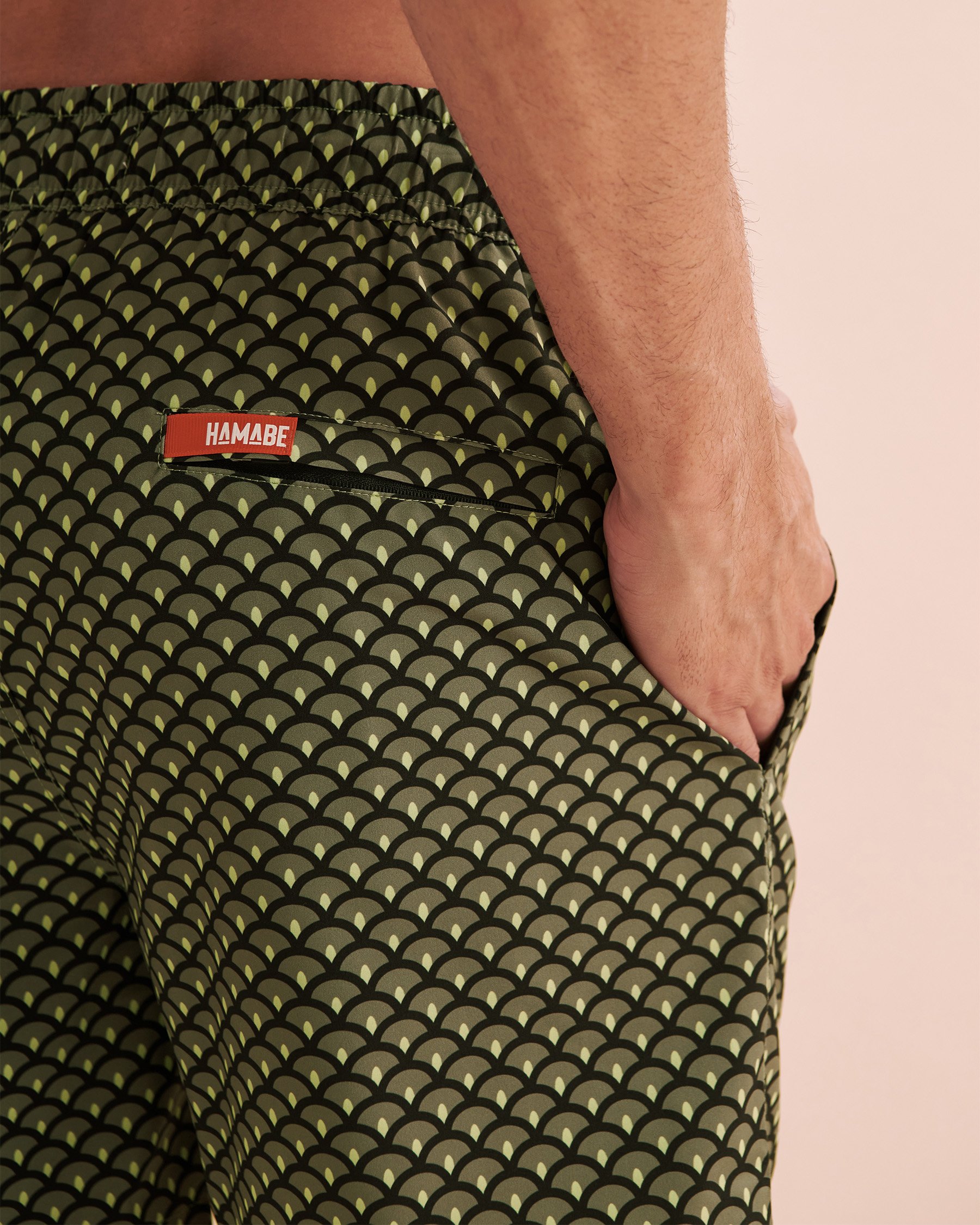 HAMABE Maillot volley Géométrique noir 03100041 - Voir4