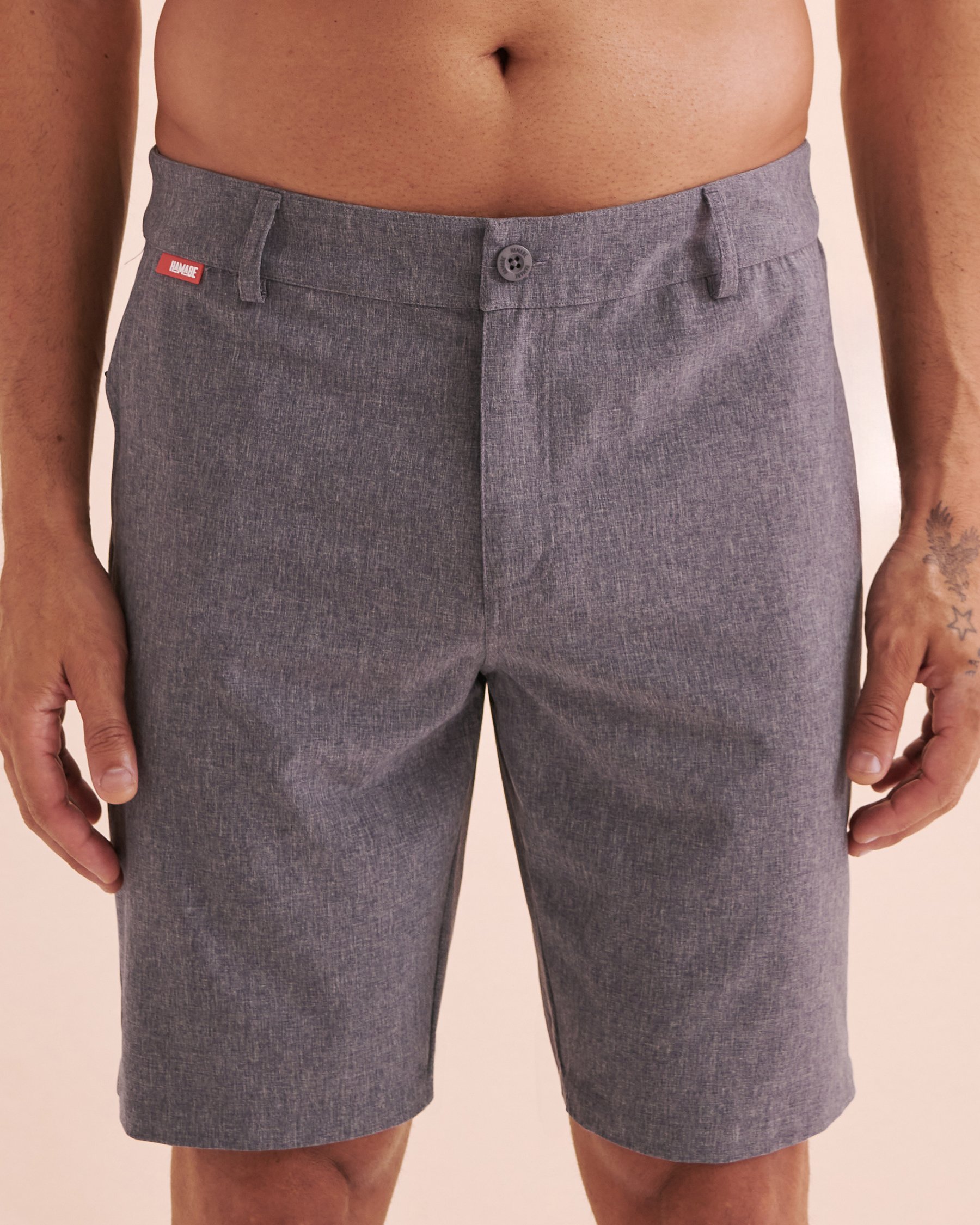 HAMABE Hybrid Shorts Navy Blue 03100038 - View1