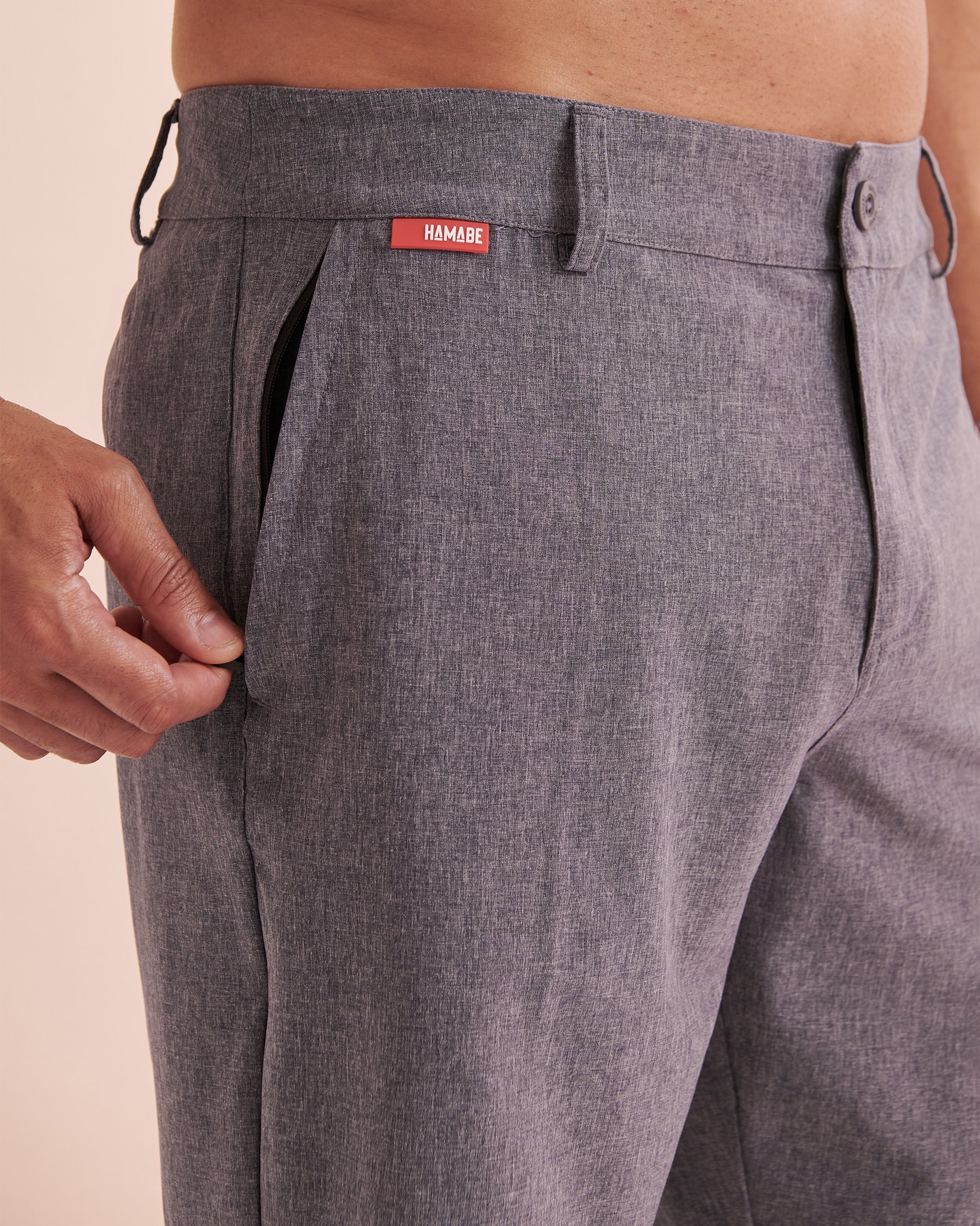 HAMABE Short hybride Bleu marine 03100038 - Voir3