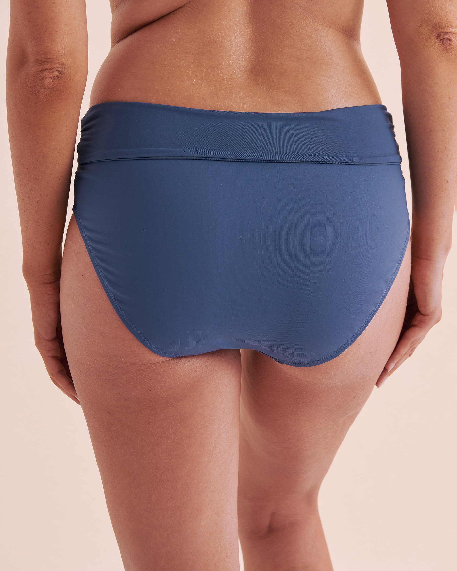 ANNE COLE Live in Color Convertible Bikini Bottom Slate Blue MYMB36001 - View3