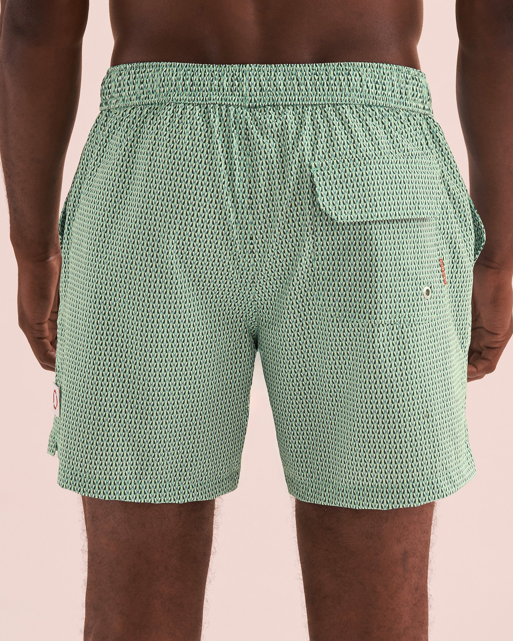 PUBLIC BEACH Maillot volley Micro Geo Vert PB7612BIK - View2