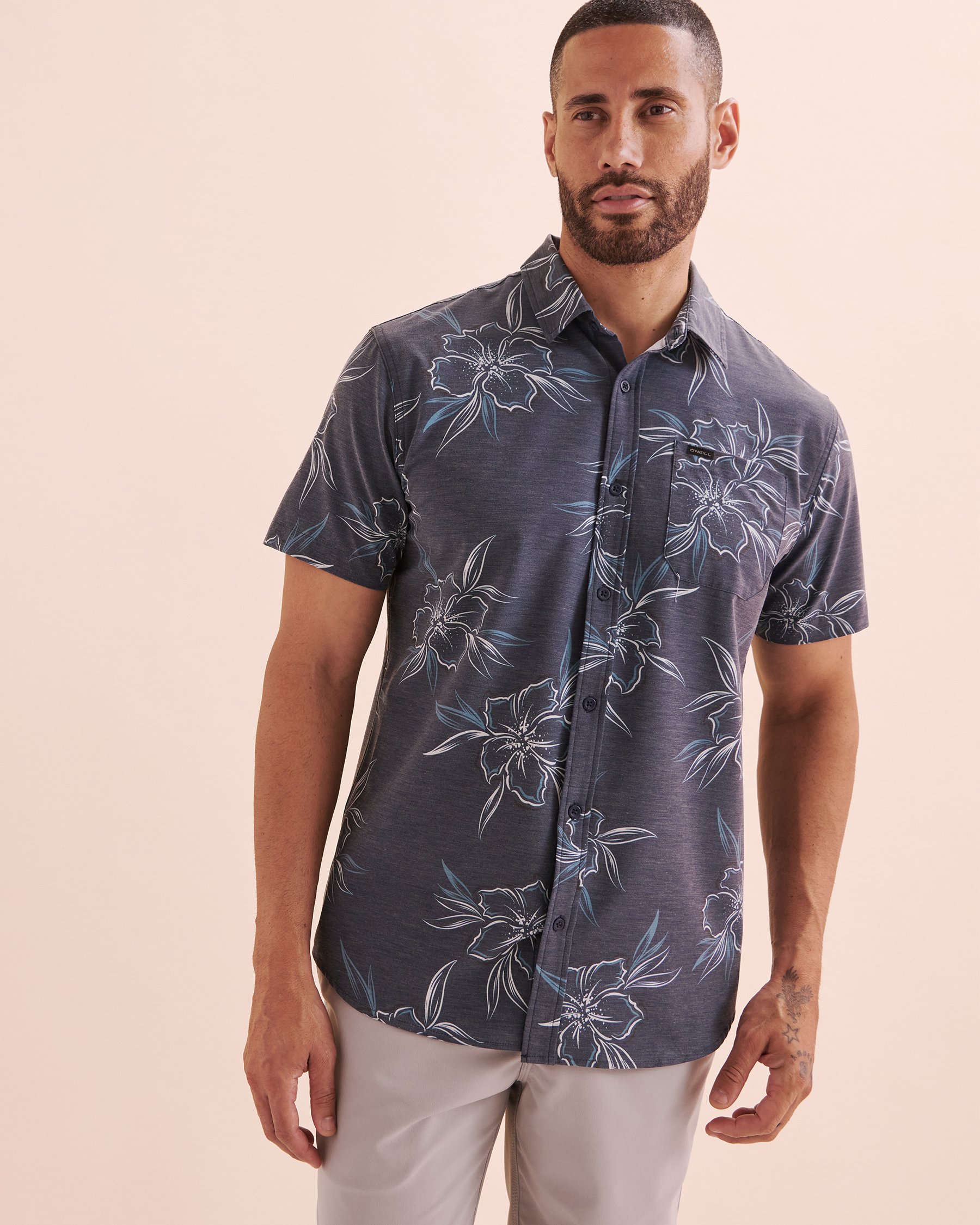 O'NEILL Trvlr UPF Traverse Short Sleeve Shirt Navy Blue SP4104100 - View1