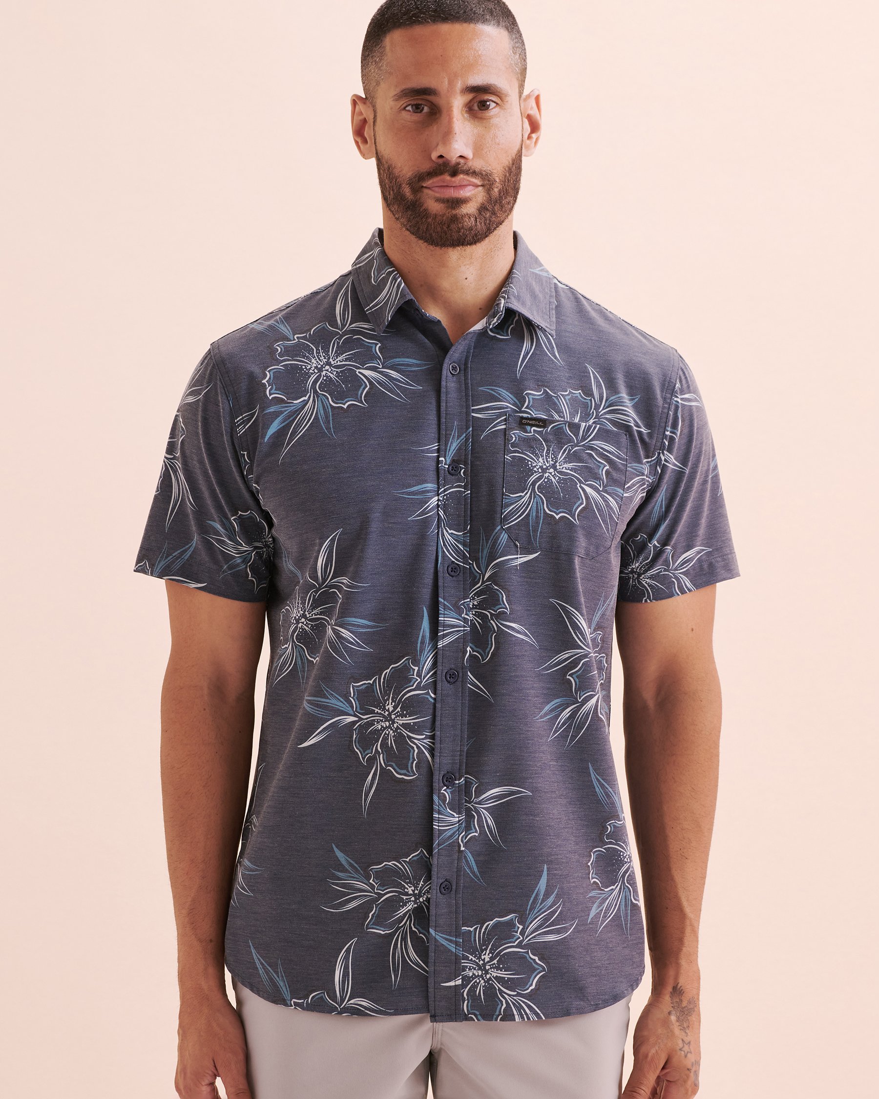 O'NEILL Trvlr UPF Traverse Short Sleeve Shirt Navy Blue SP4104100 - View4