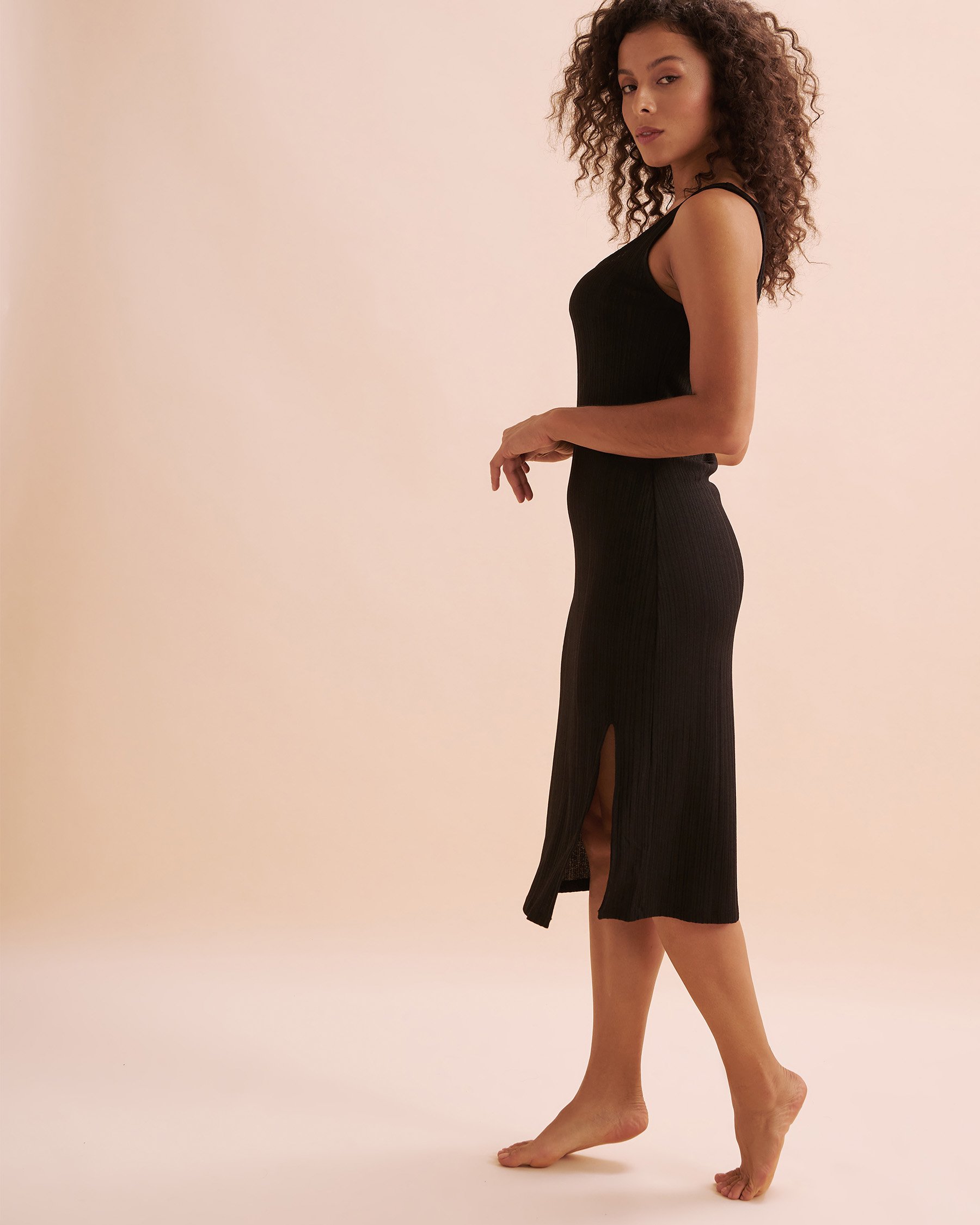 EVERYDAY SUNDAY Robe couvre-maillot dos ouvert Noir ESBEAW04303 - Voir8