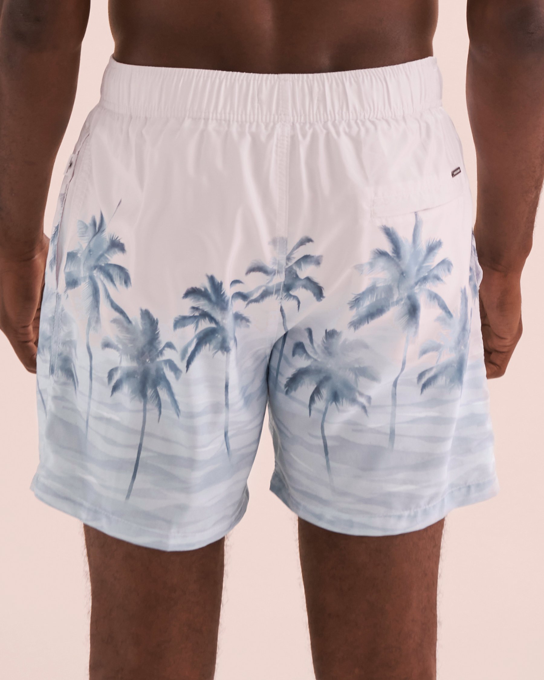 VINTAGE SUMMER Maillot volley Ponji Blanc/Palmier V90704 - View2