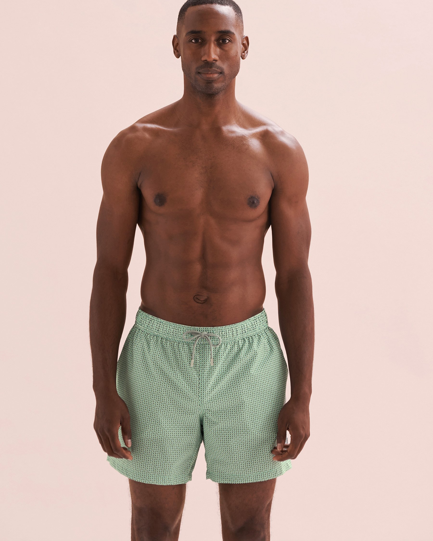 PUBLIC BEACH Maillot volley Micro Geo Vert PB7612BIK - Voir6