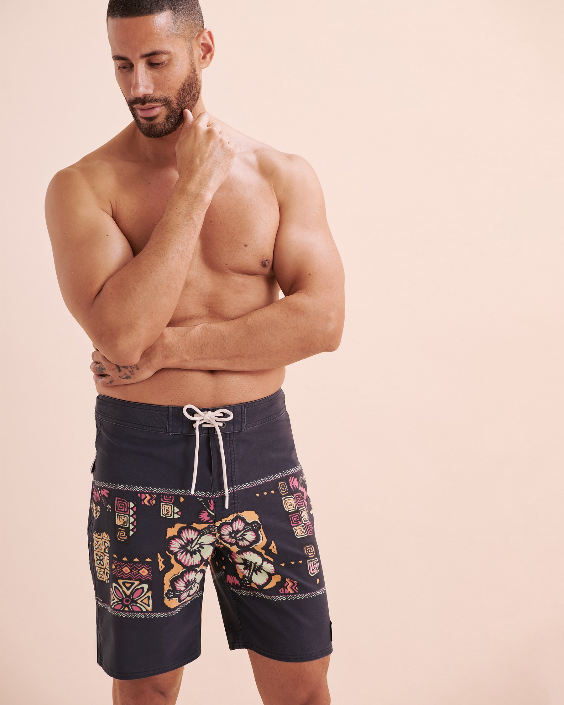 RIP CURL Maillot boardshort Mirage Hoffman Floral Bleu marine 09VMBO - Voir4