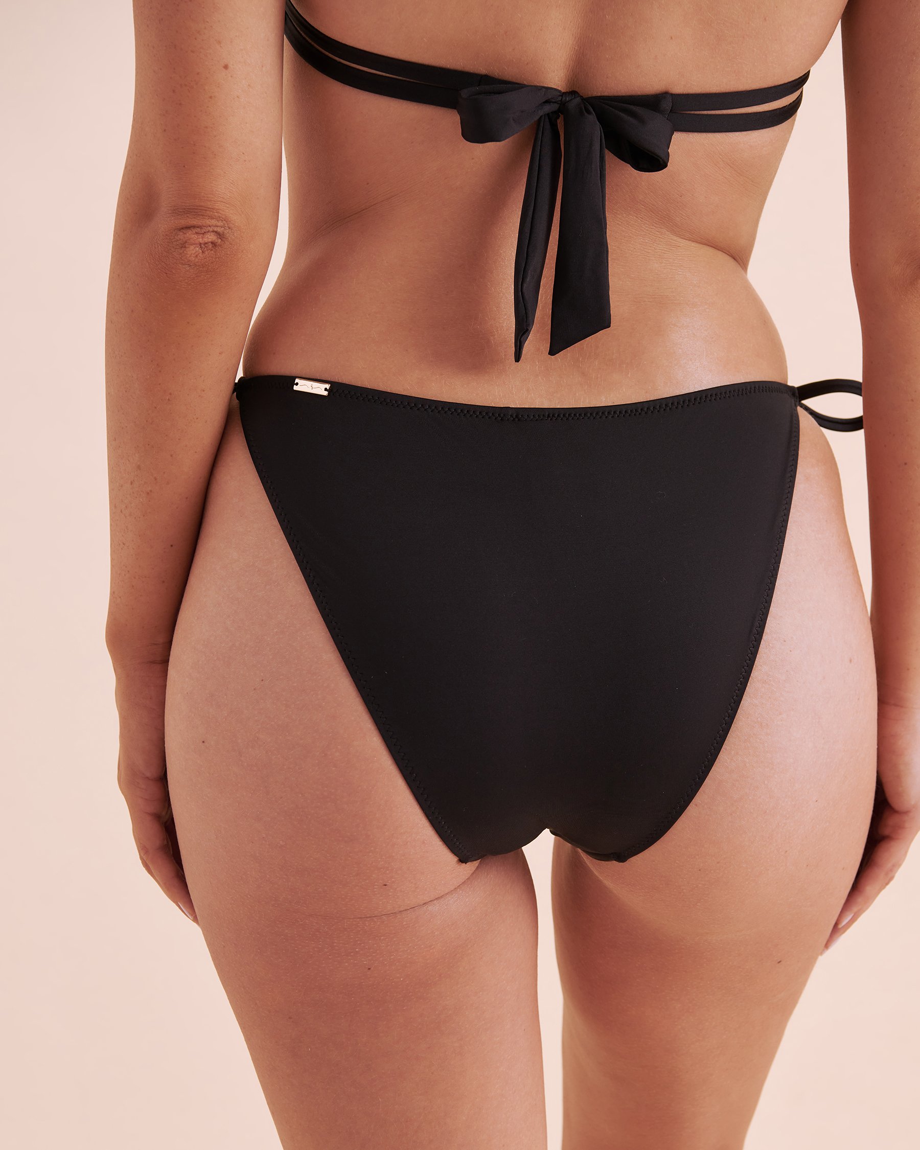 SANTEMARE Bas de bikini brésilien avec rosette Noir 01300356 - Voir5