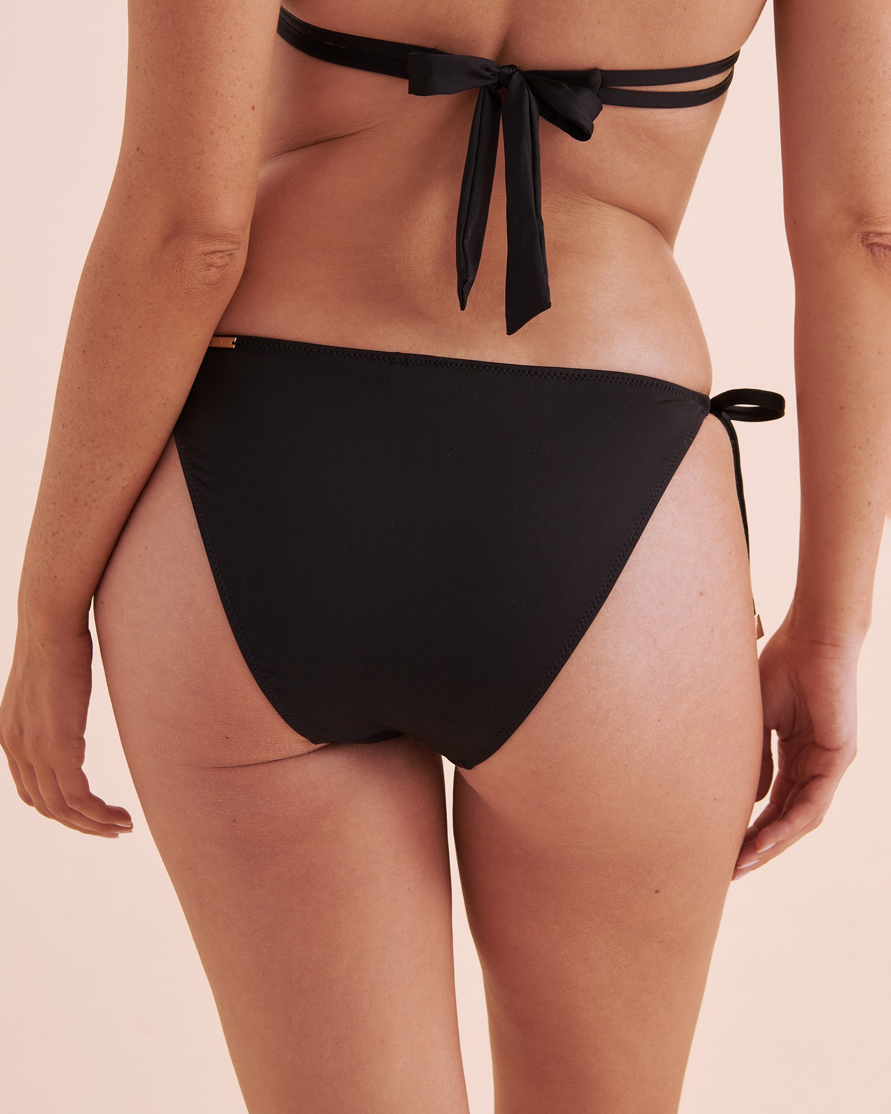 SANTEMARE Bas de bikini brésilien avec rosette Noir 01300356 - Voir8