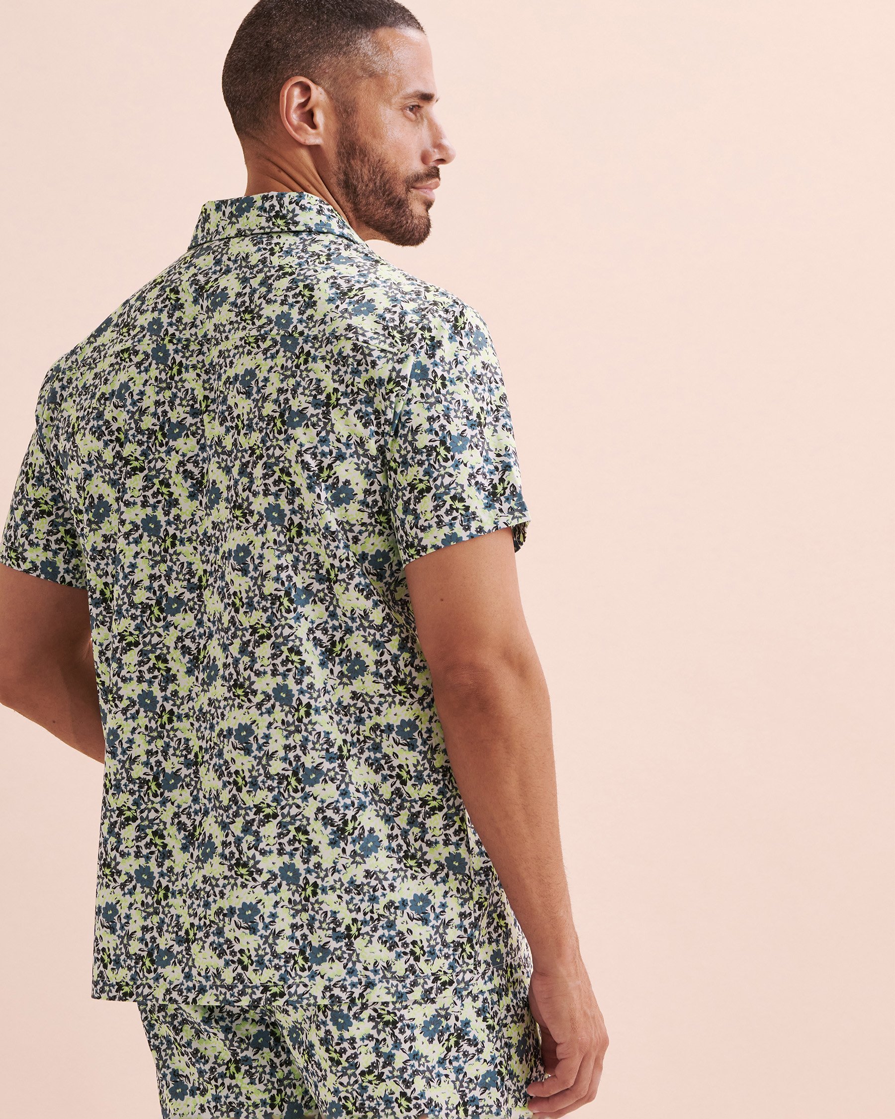 HAMABE Short Sleeve Shirt Ditsy Flowers 04100025 - View2