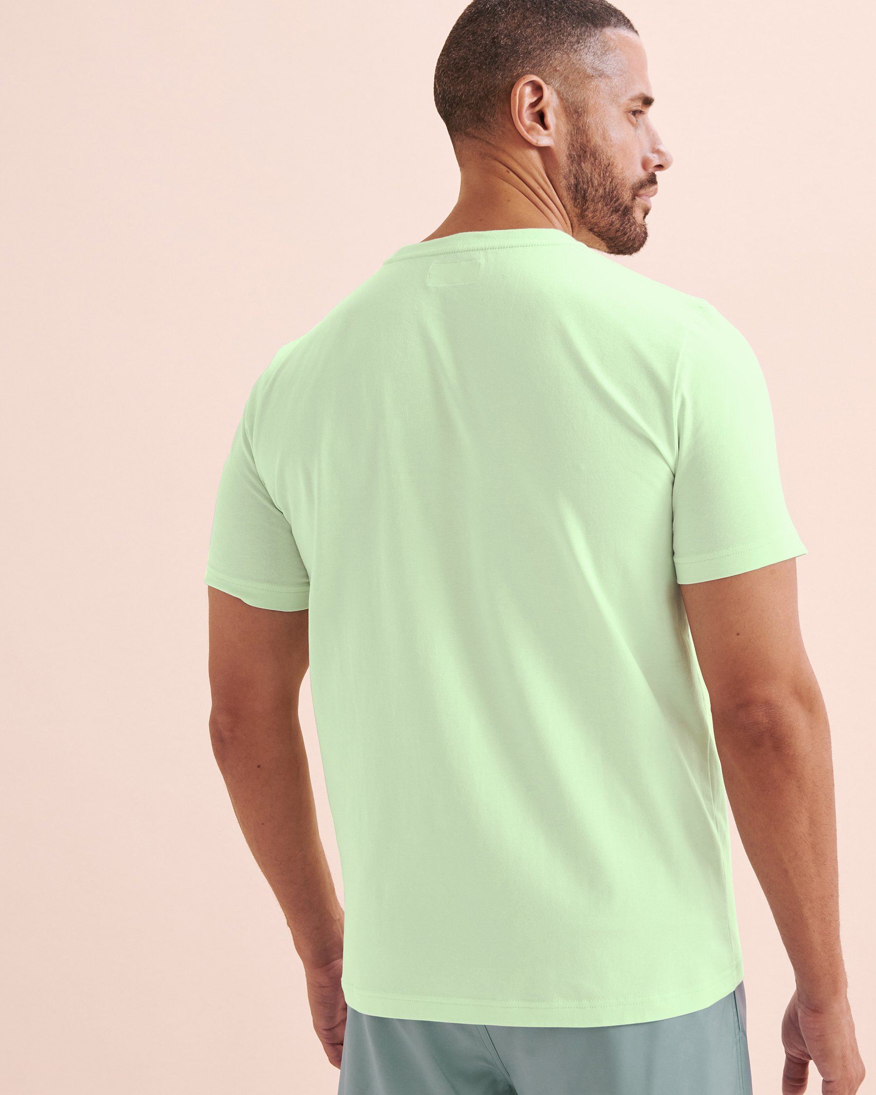 BERMIES T-shirt Surf Crocs Vert pâle SURF CROCS - View2