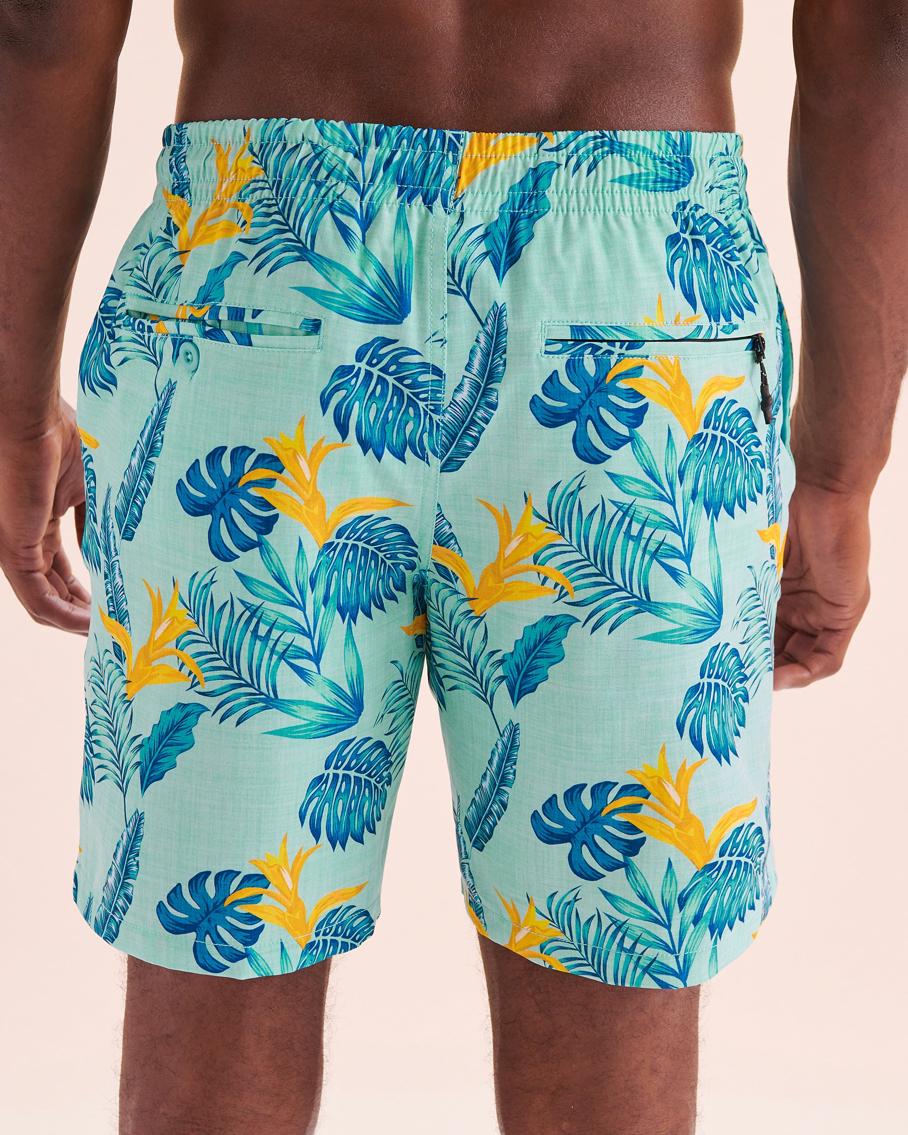 LUCKY ALOHA Tubos Volley Swimsuit Blue TBS1715 - View2