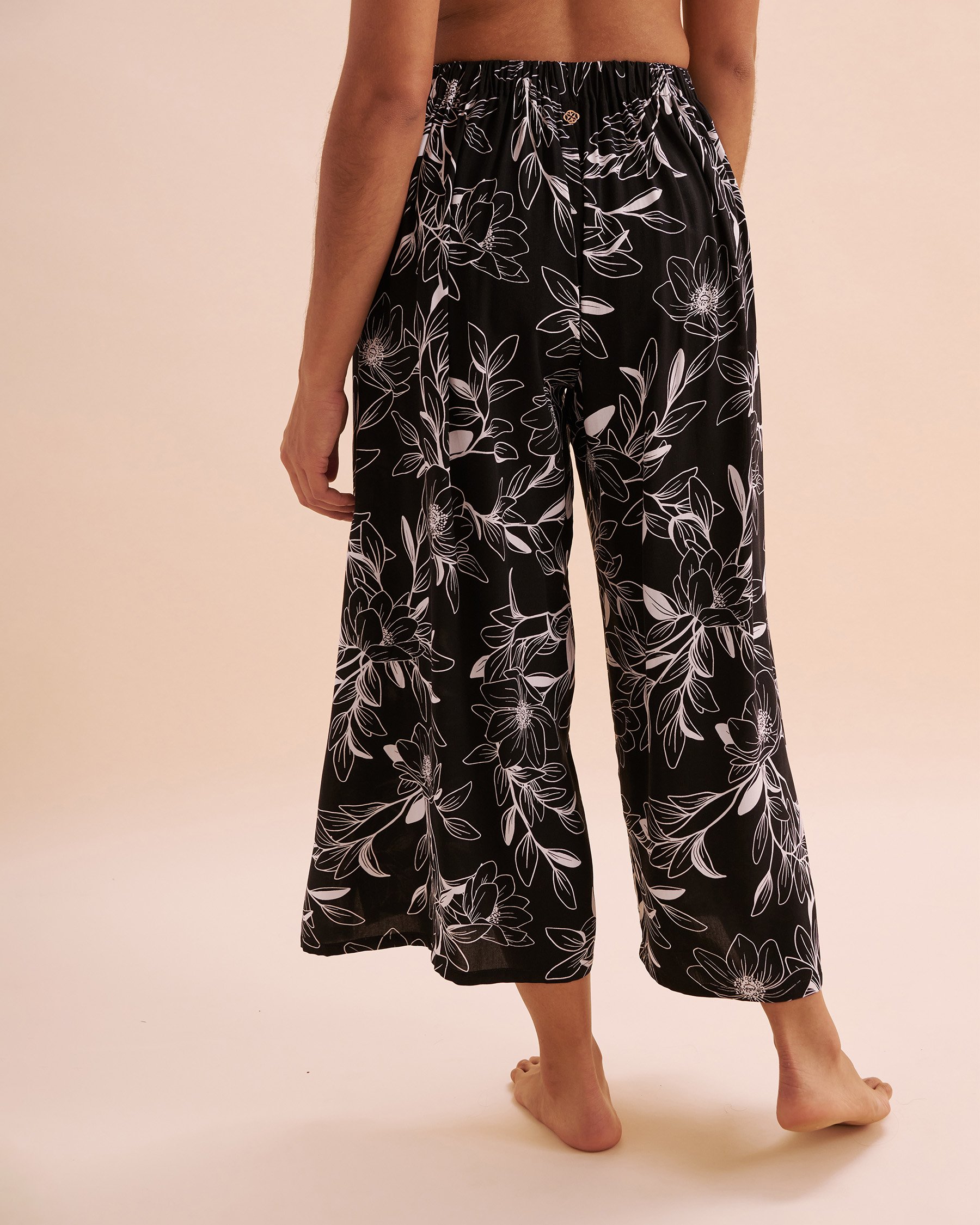 TURQUOISE COUTURE Wrap Around Wide Leg Pants Botanical Green 02200077 - View2