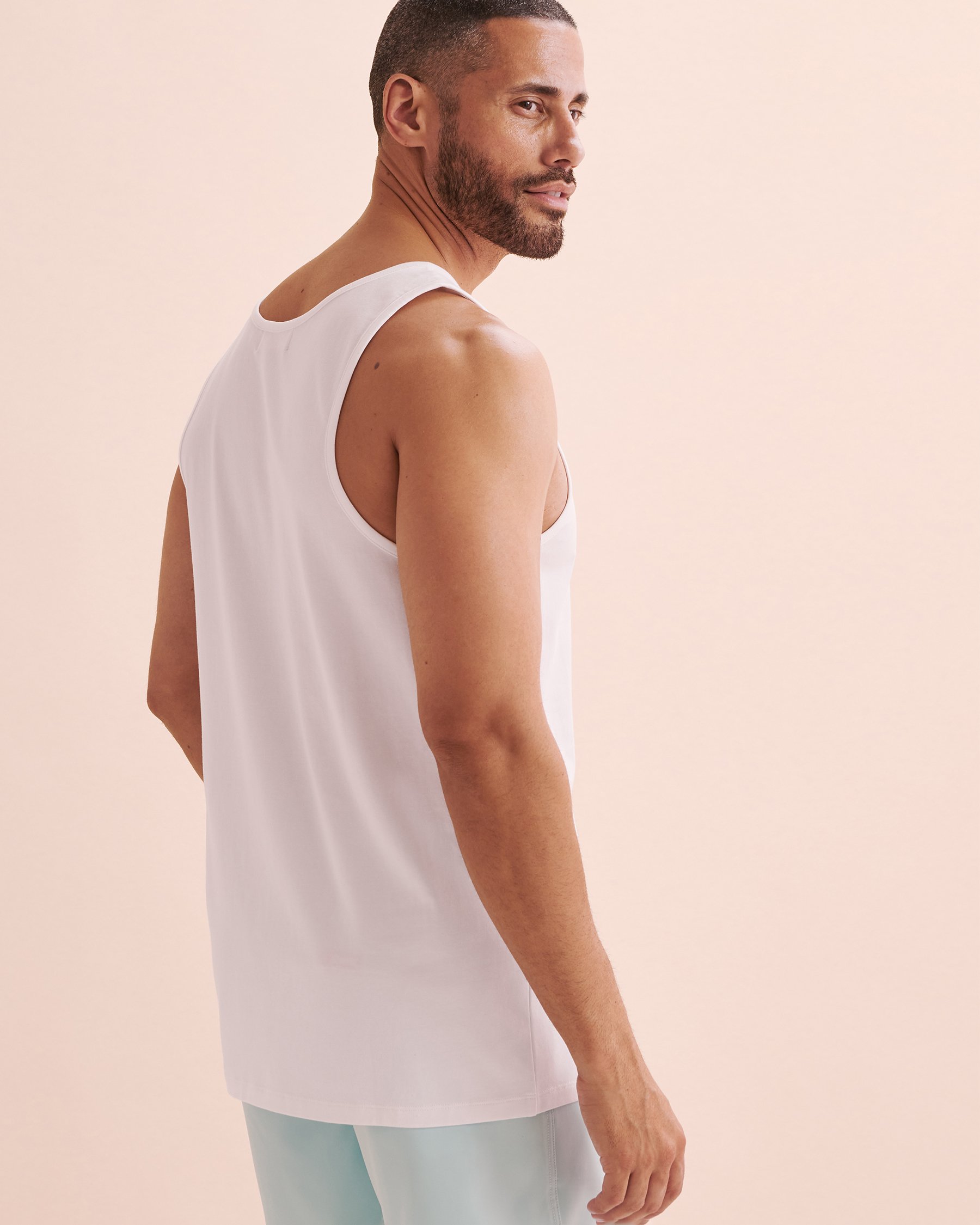 HAMABE Camisole en coton Blanc 04100029 - Voir4