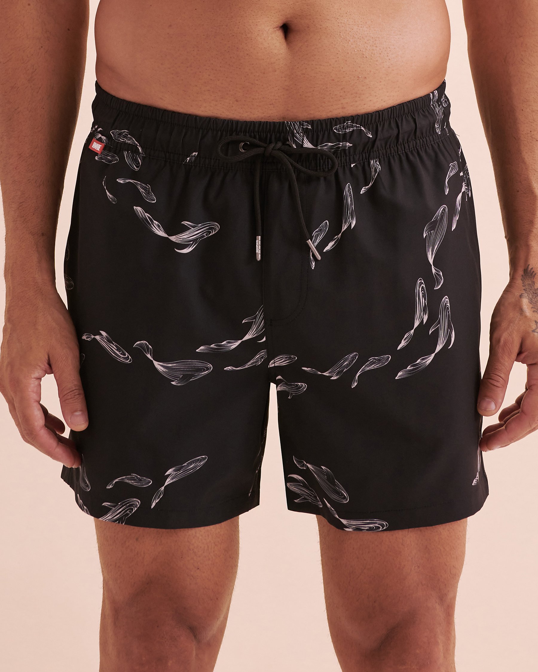 HAMABE Maillot volley Imprimé poisson noir 03100043 - Voir4