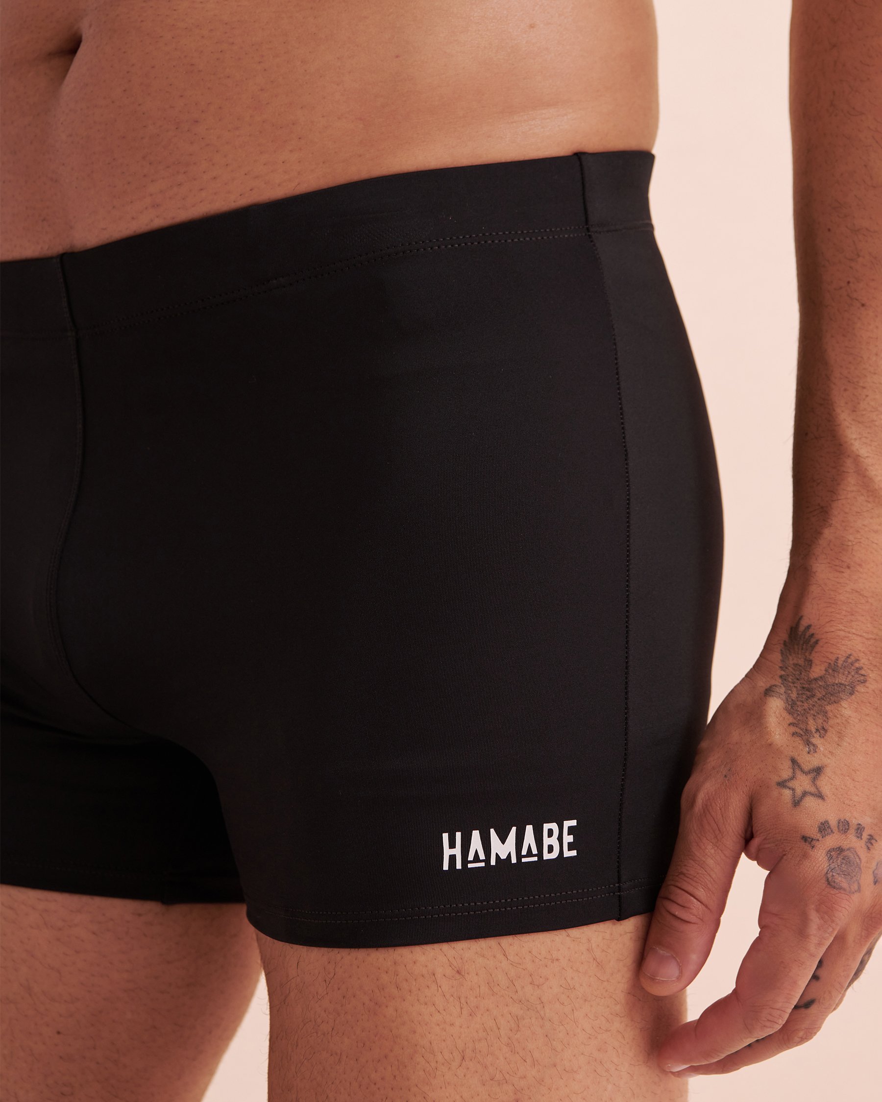 HAMABE Boxer Swimsuit Black 03100045 - View3