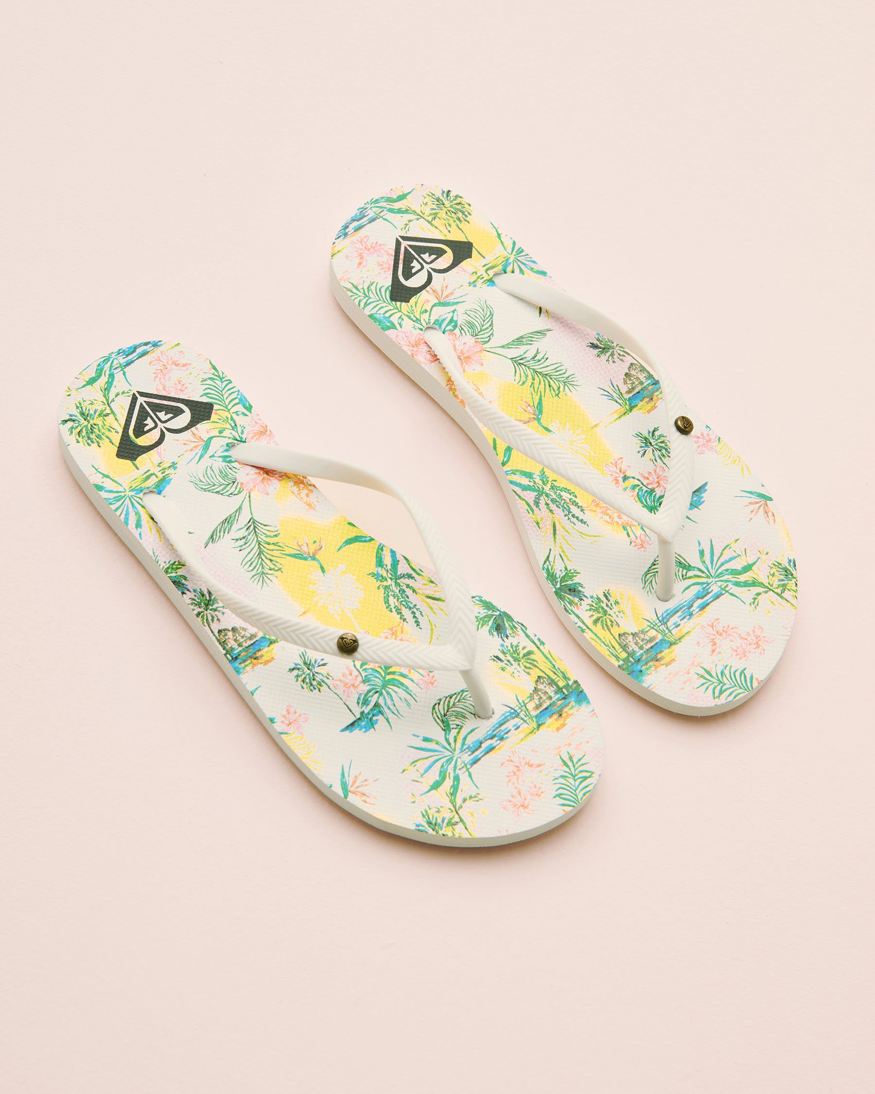 ROXY Bermuda Print Flip-flops 1 White 13901670 - View1
