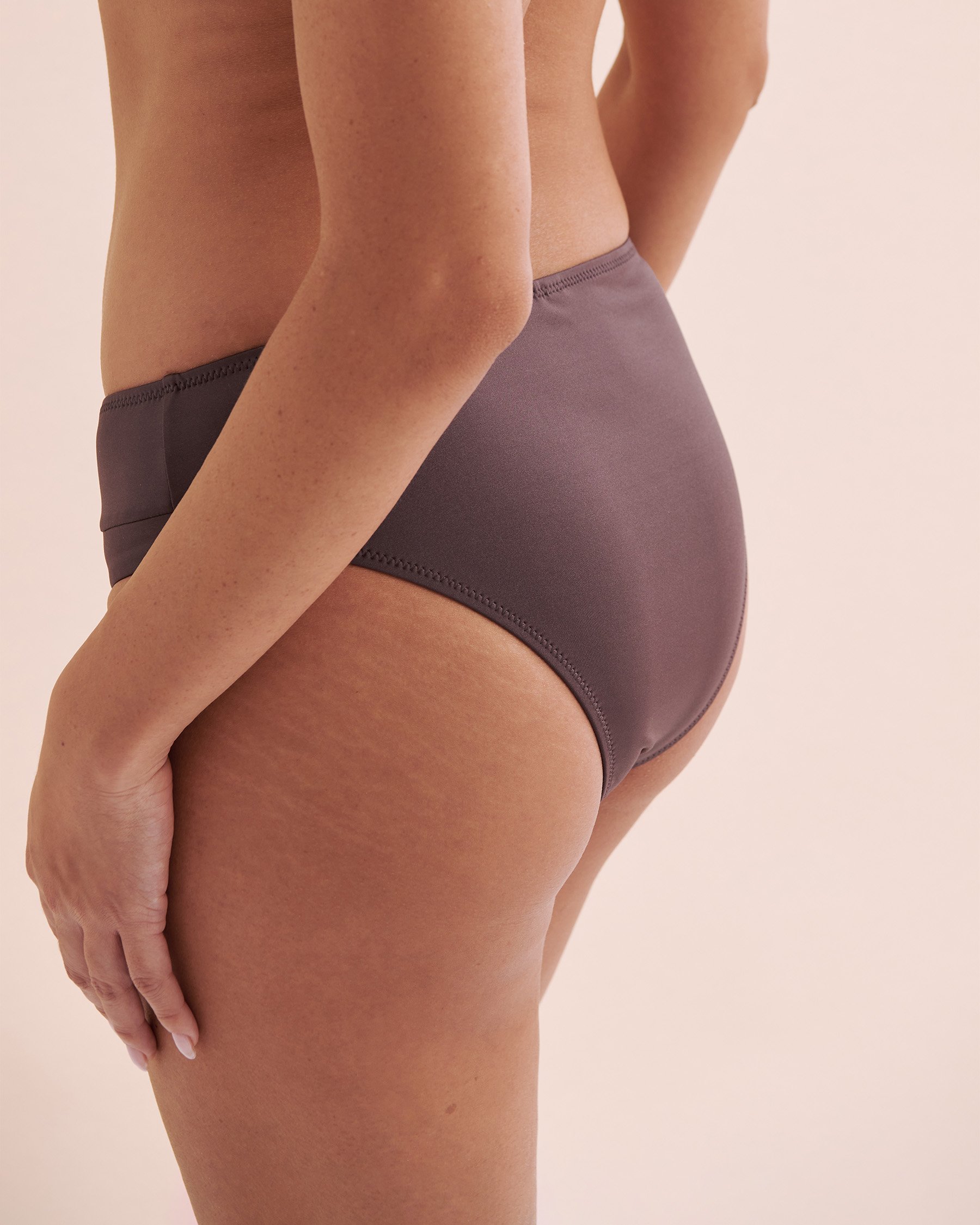 SANTEMARE Bas de bikini échancré Luxurious Night Brun airelle 01300387 - Voir3