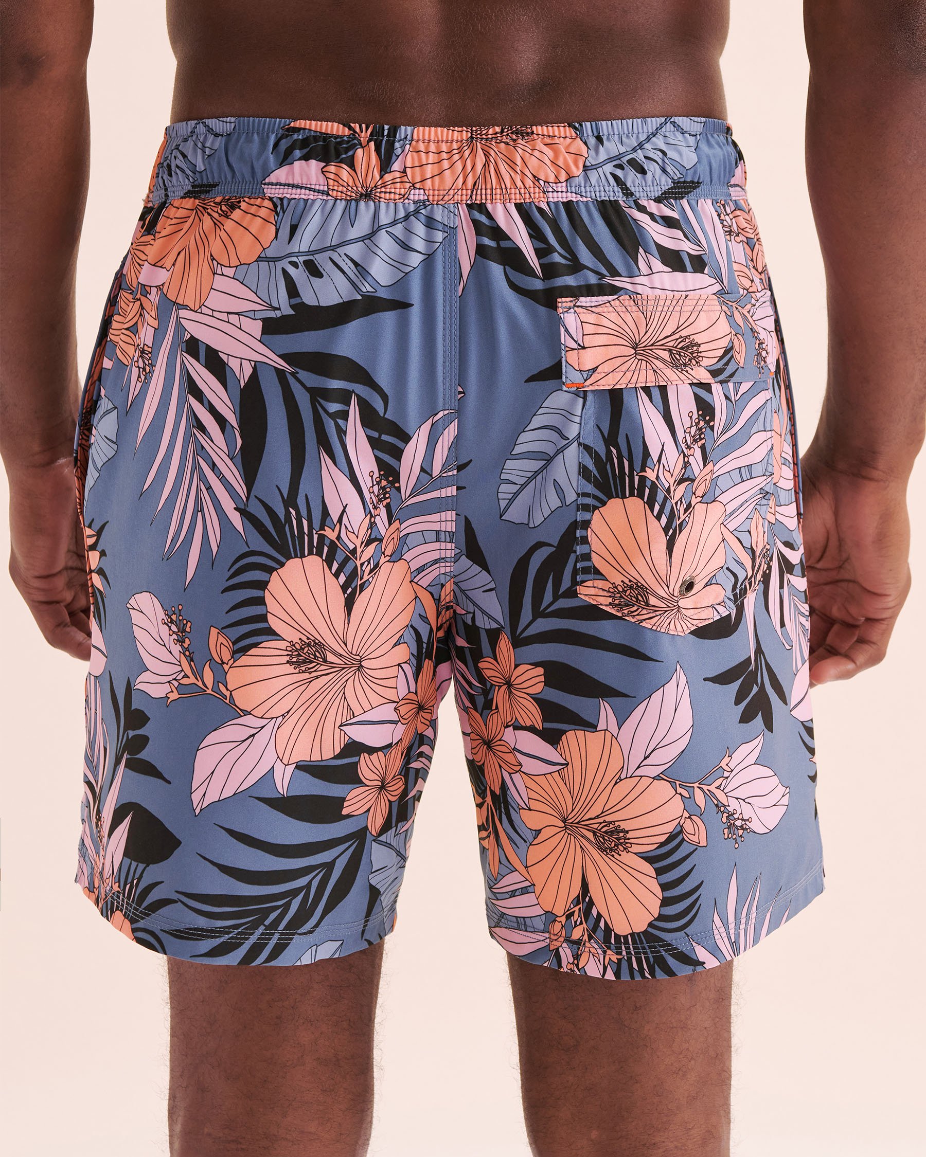 SAXX Oh Buoy Volley Swimsuit Blue Jungle Print SXSW04L - View2