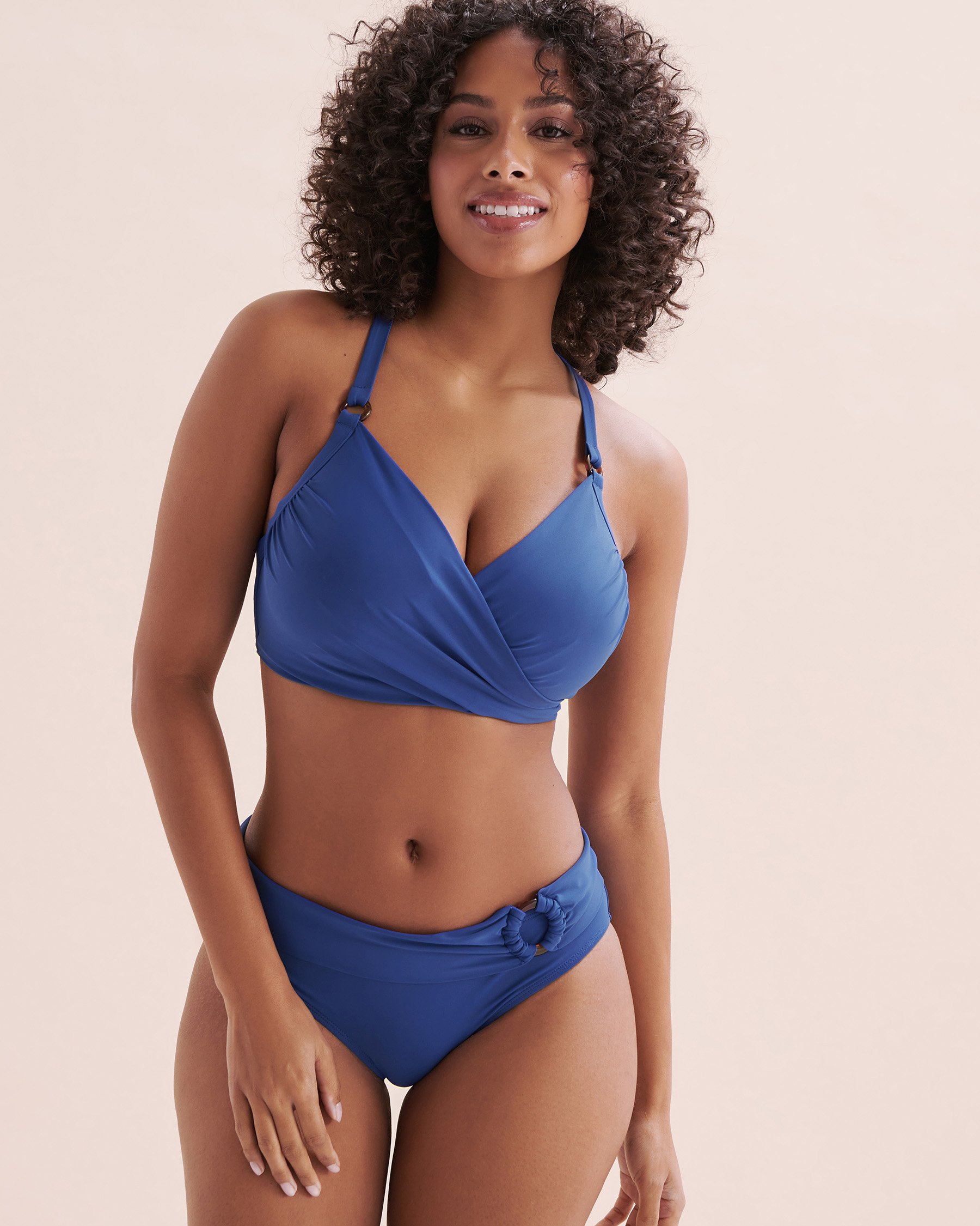 TURQUOISE COUTURE Sunset In Portofino Folded Waistband Bikini Bottom Mazarine Blue 01300378 - View6