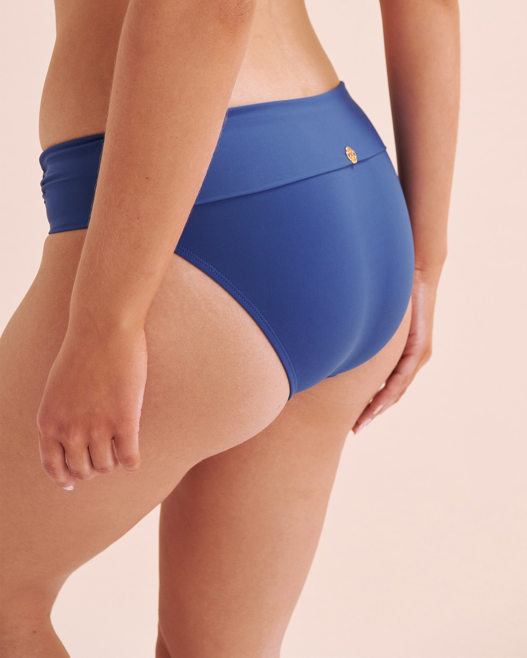 TURQUOISE COUTURE Sunset In Portofino Folded Waistband Bikini Bottom Mazarine Blue 01300378 - View9