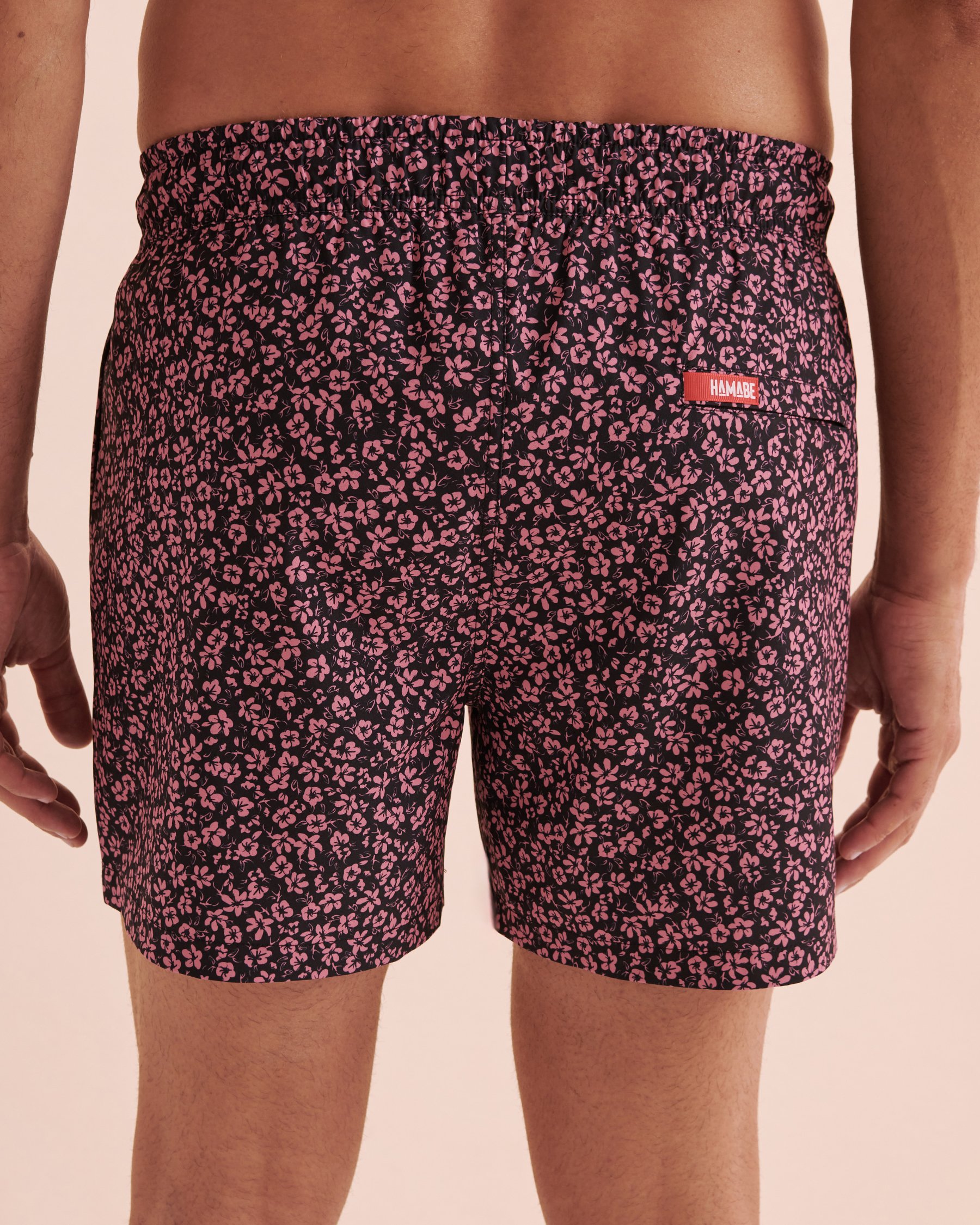 HAMABE Volley Swimsuit Black rose print 03100044 - View2