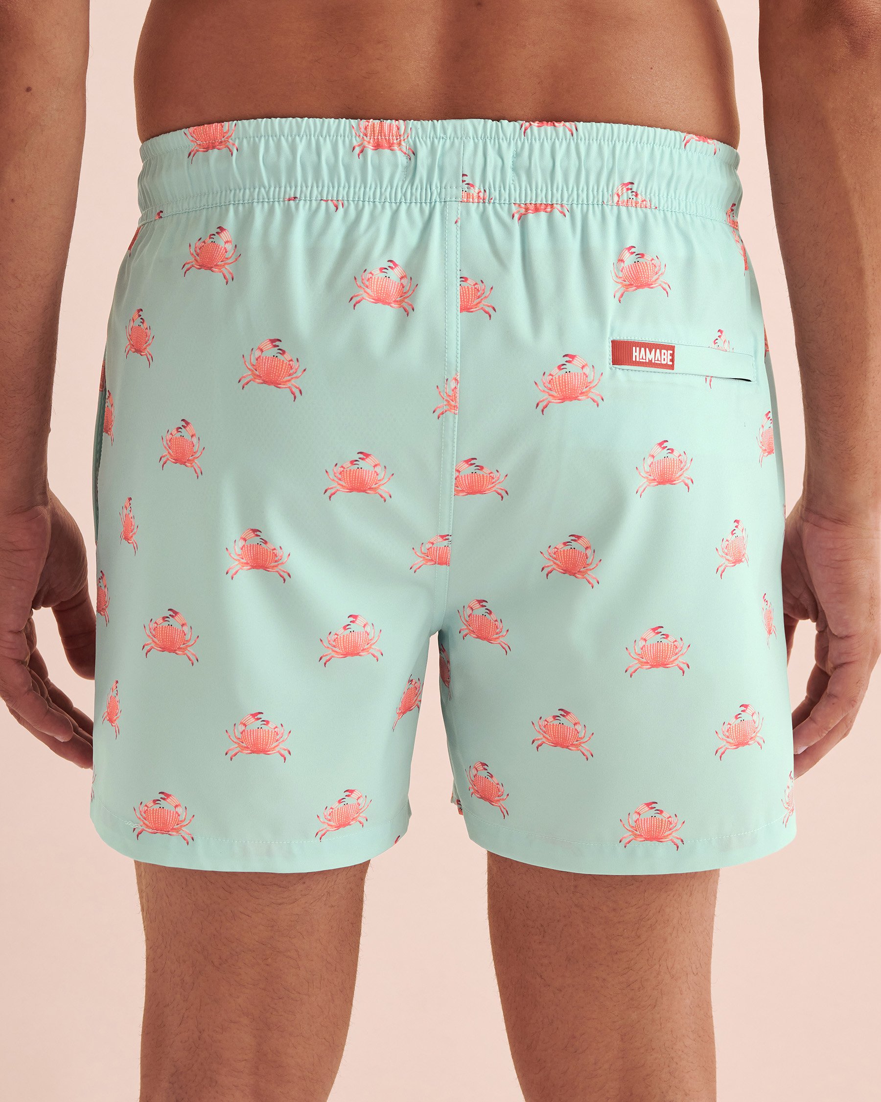 HAMABE Maillot volley Imprimé crabe bleu 03100044 - Voir6