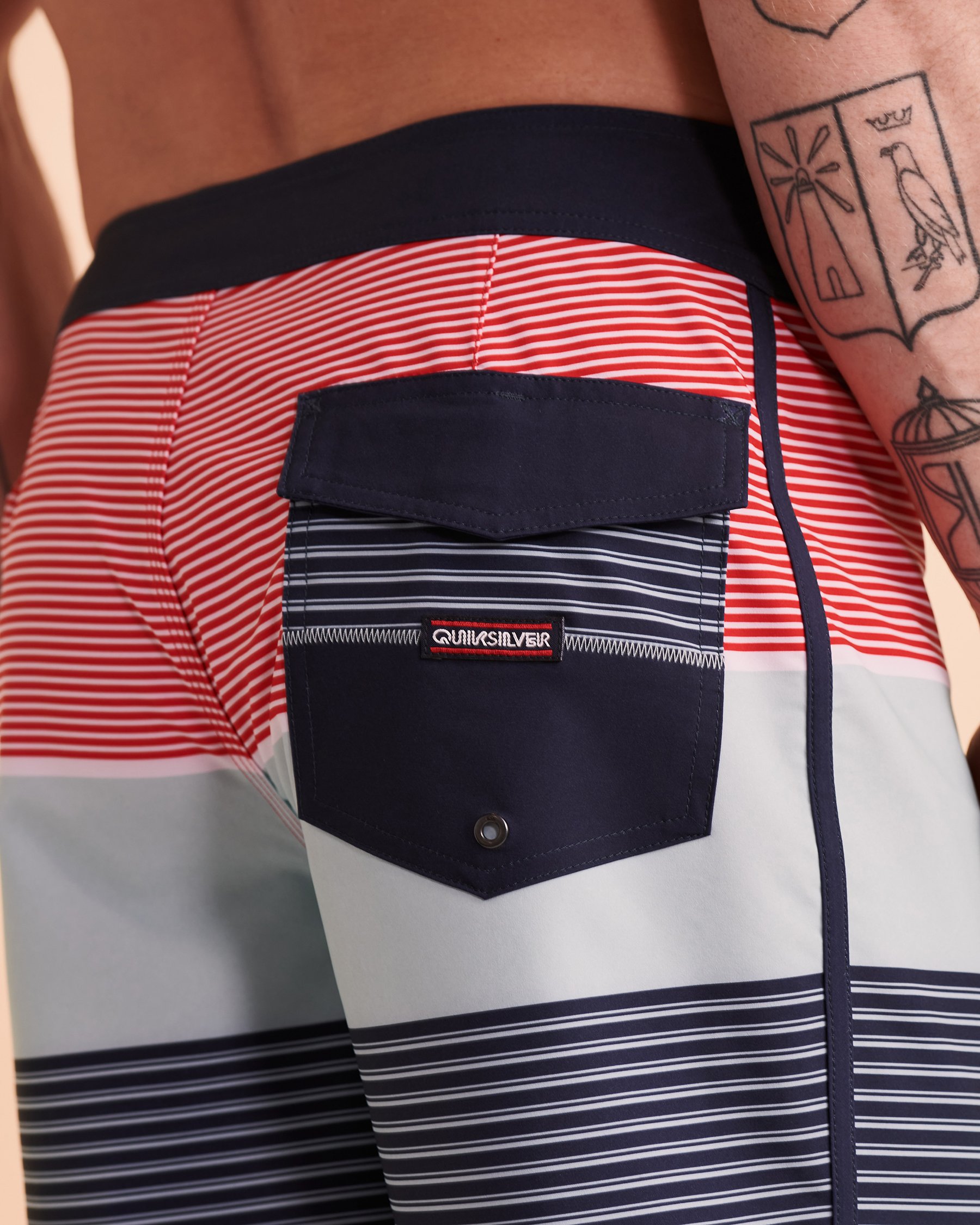 QUIKSILVER SURFSILK TIJUANA Boardshort Swimsuit Stripes EQYBS04652 - View3