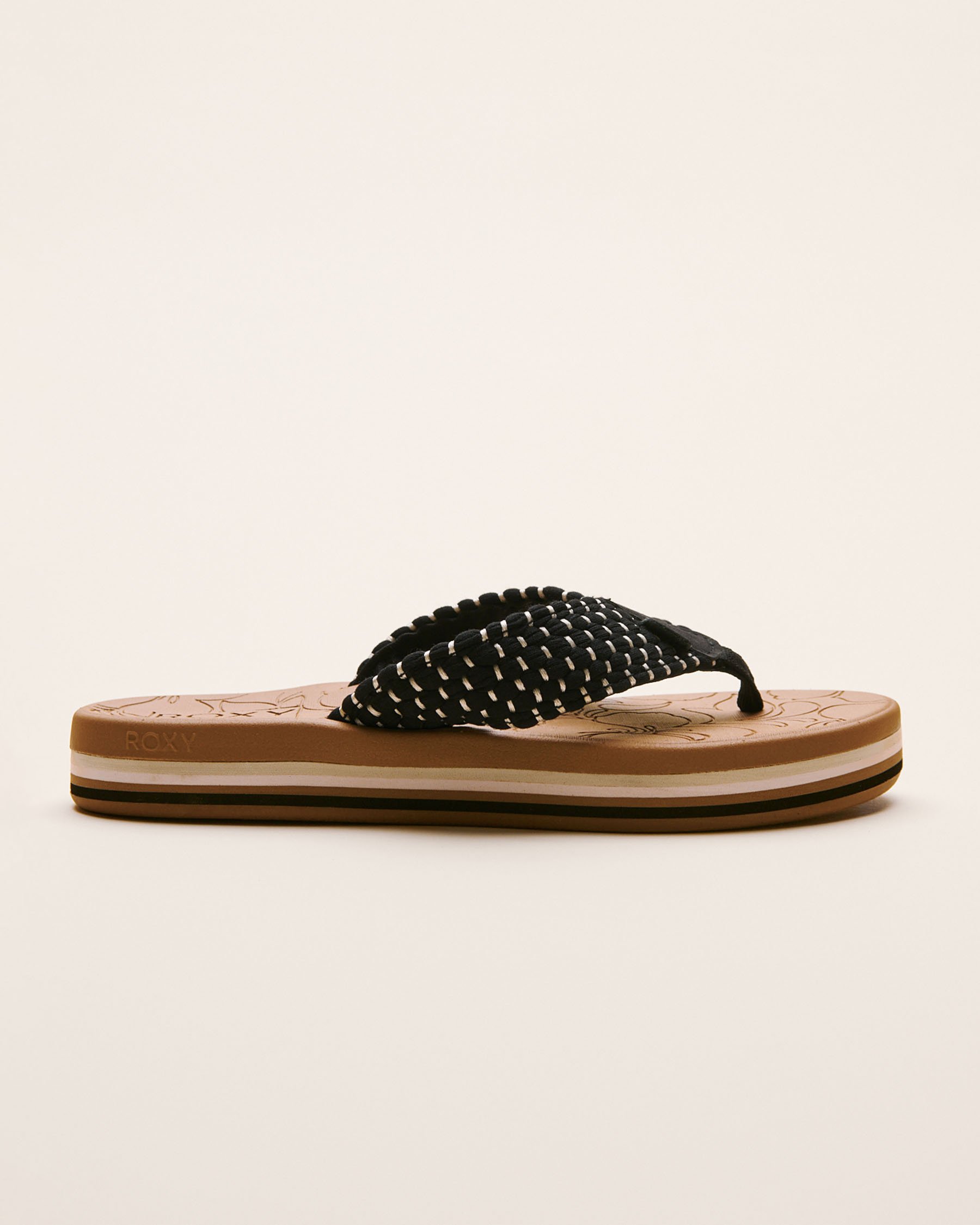 ROXY Colbee Hi Slide Sandals Black, Beige, White 14039293 - View2