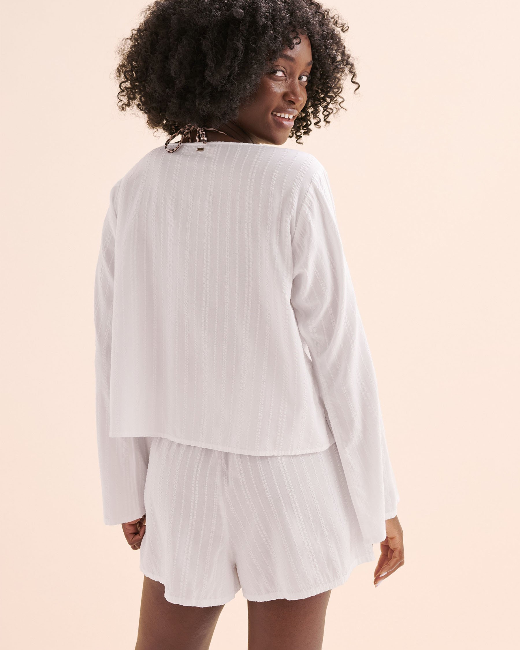 RIP CURL Chemise avec nœud sur le devant Haze Blanc 06HWSH - Voir5