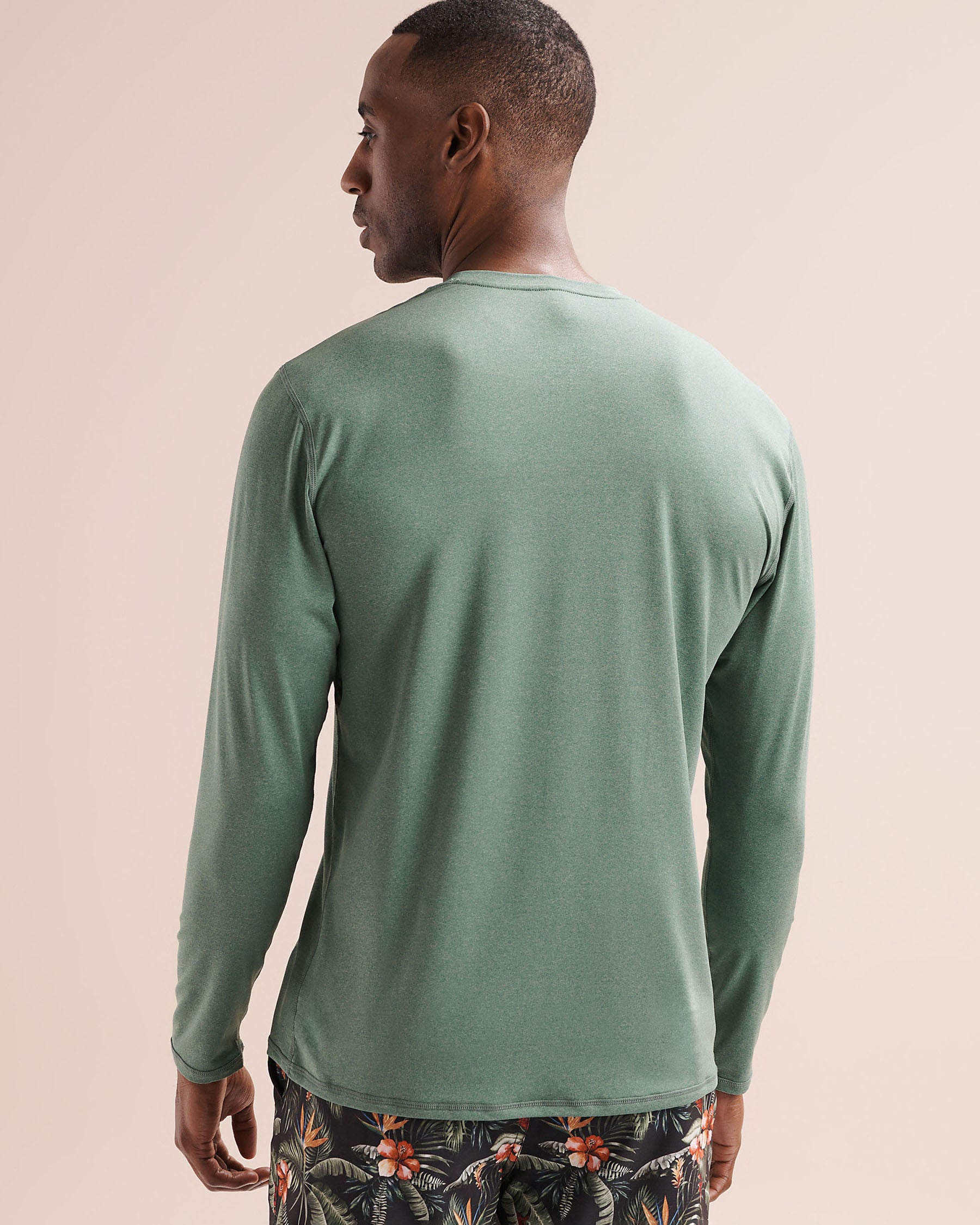 LUCKY ALOHA Rashguard à manches longues Interval Vert olive INT7767 - Voir3