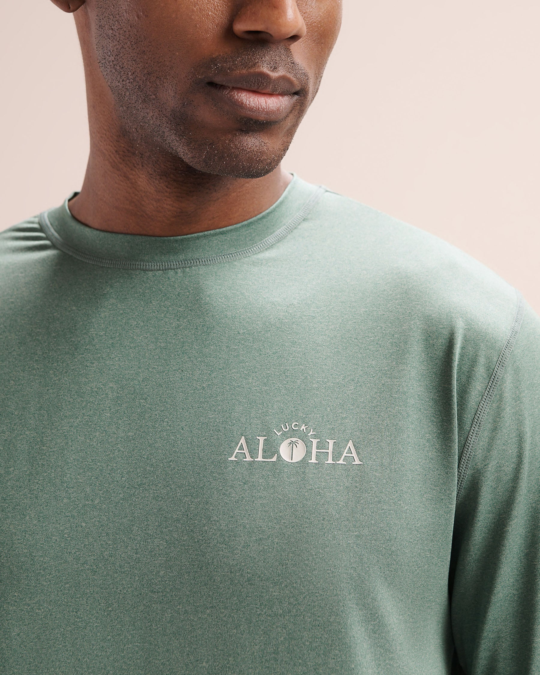 LUCKY ALOHA Rashguard à manches longues Interval Vert olive INT7767 - Voir4